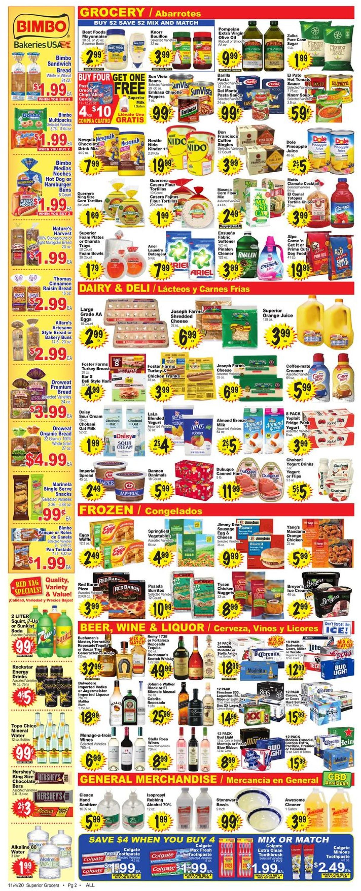 Superior Grocers Weekly Ad Circular - valid 11/04-11/10/2020 (Page 2)