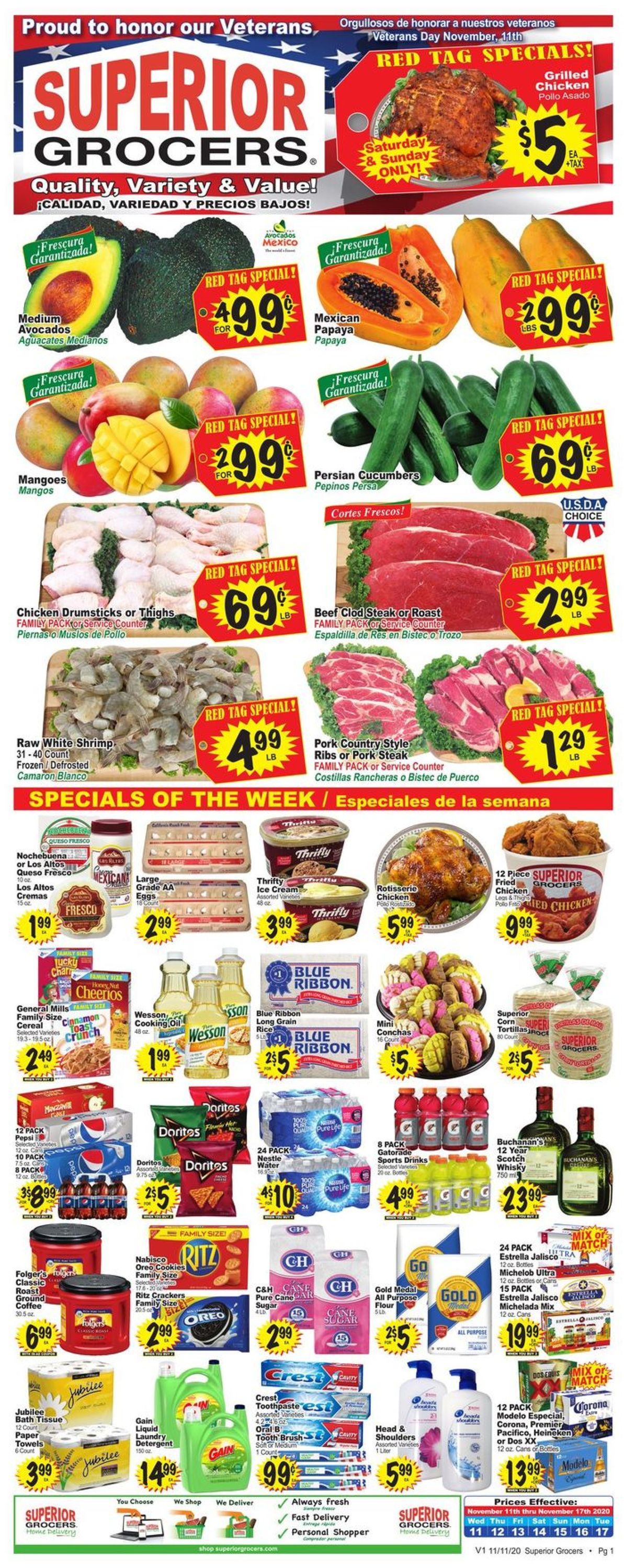 Superior Grocers Weekly Ad Circular - valid 11/11-11/17/2020