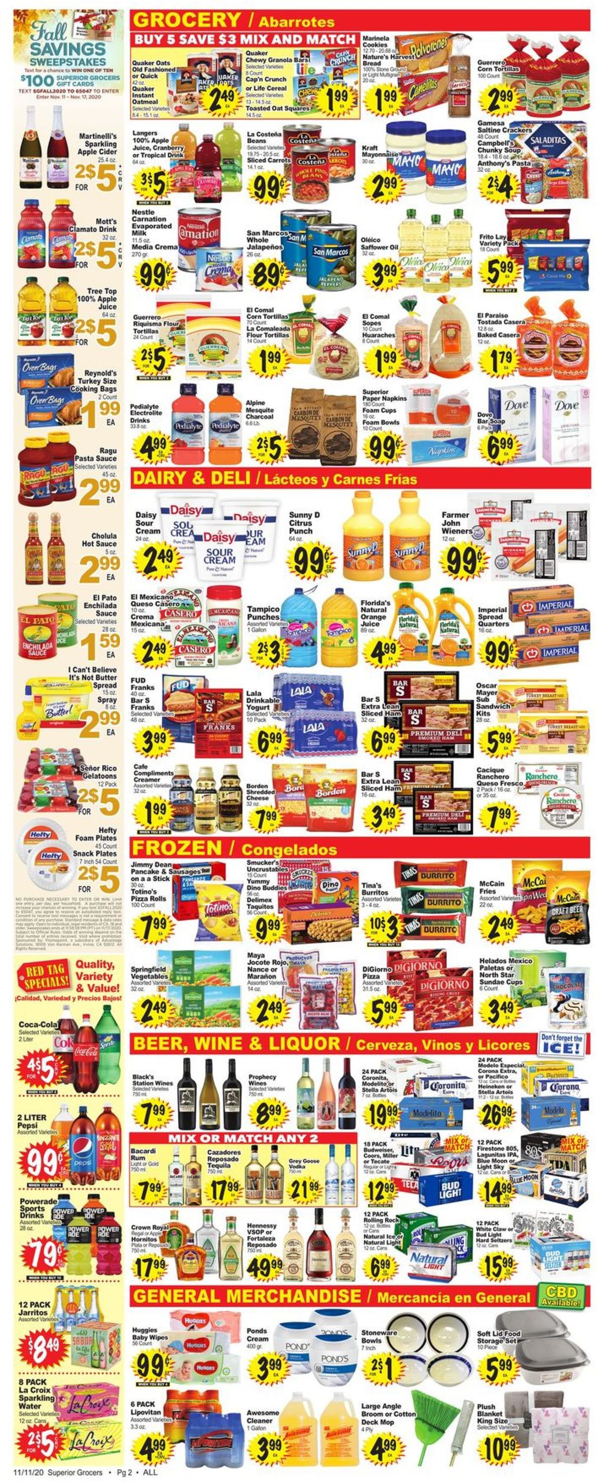 Superior Grocers Weekly Ad Circular - valid 11/11-11/17/2020 (Page 2)