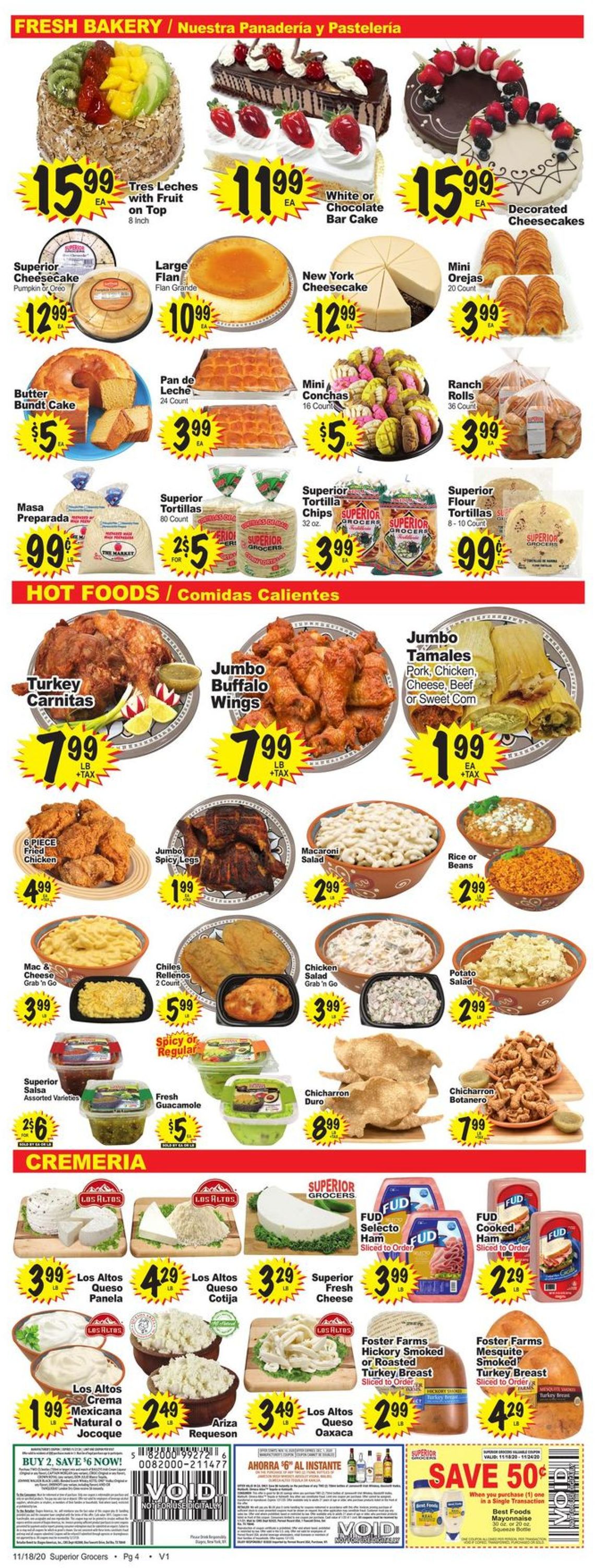 Superior Grocers Weekly Ad Circular - valid 11/18-11/24/2020 (Page 4)