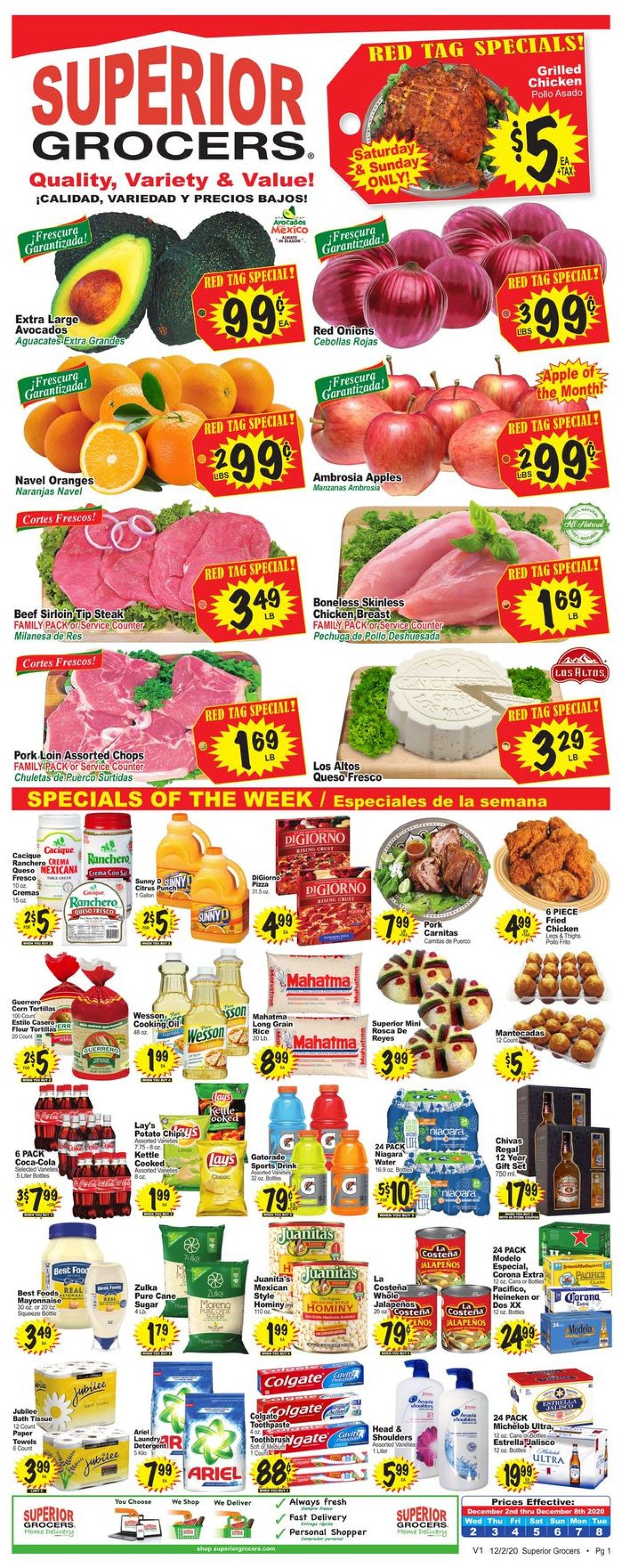 Superior Grocers Weekly Ad Circular - valid 12/02-12/08/2020