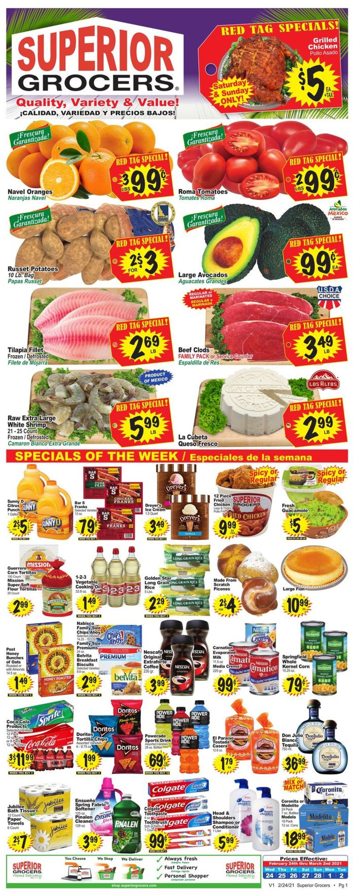 Superior Grocers Weekly Ad Circular - valid 02/24-03/02/2021