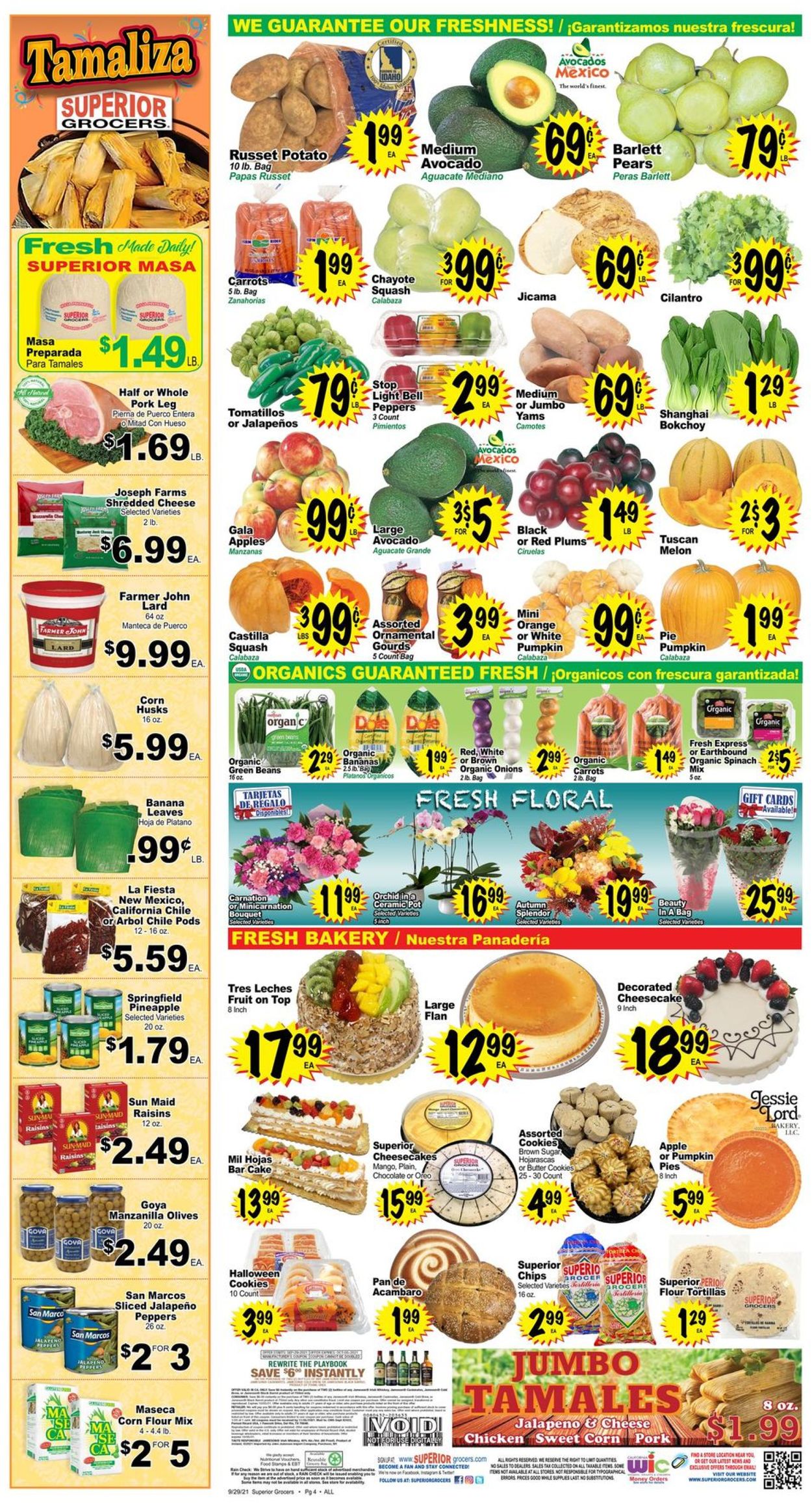 Superior Grocers Weekly Ad Circular - valid 09/29-10/05/2021 (Page 4)
