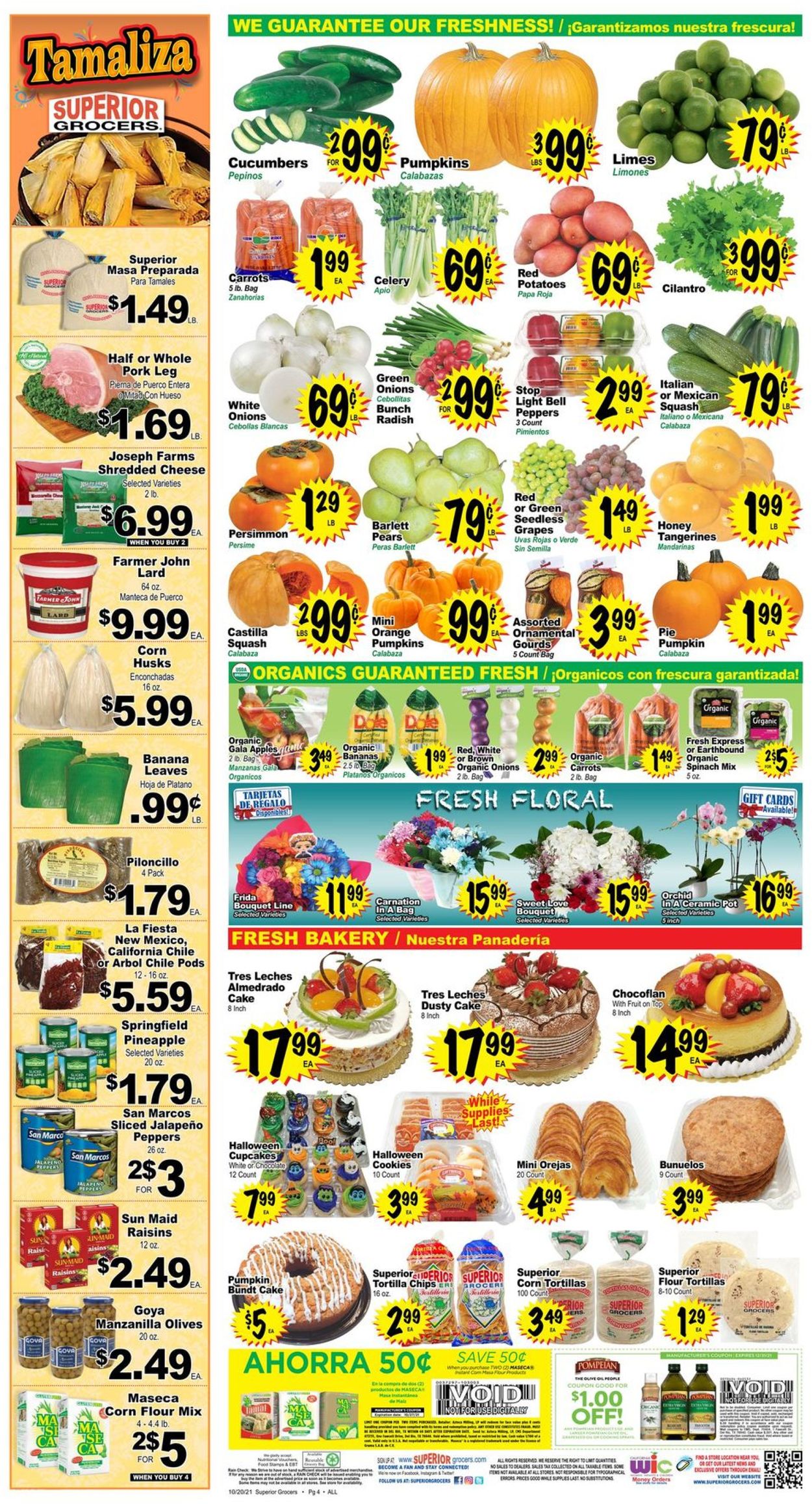 Superior Grocers Weekly Ad Circular - valid 10/20-10/26/2021 (Page 4)