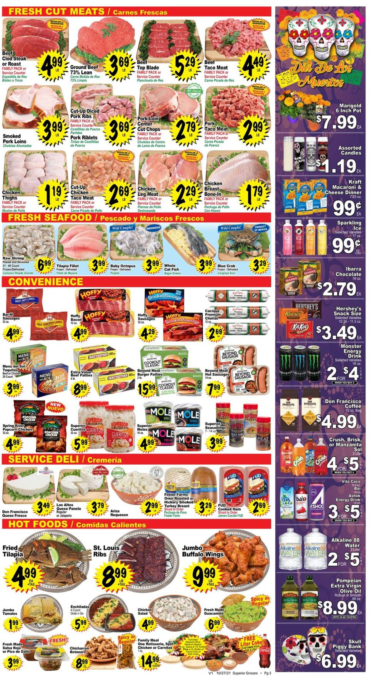 Superior Grocers HALLOWEEN 2021 Weekly Ad Circular - valid 10/27-11/02/2021 (Page 3)