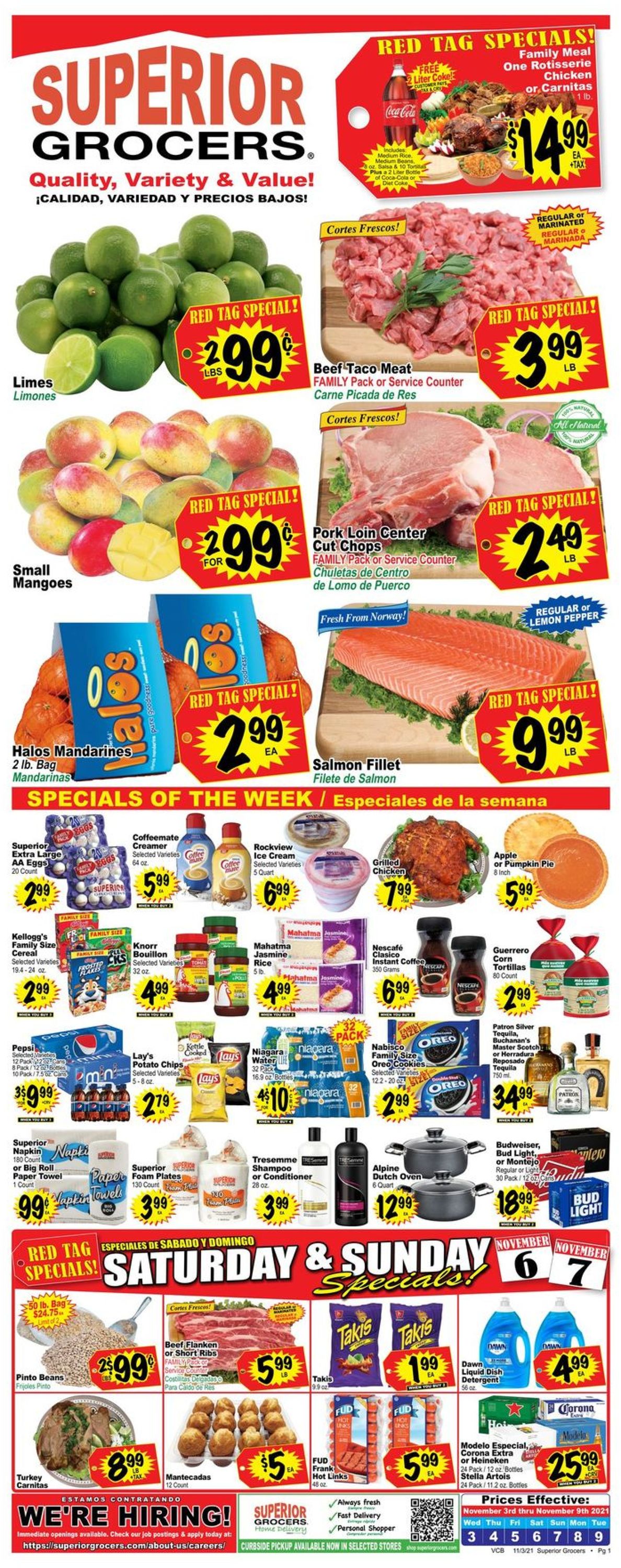 Superior Grocers Weekly Ad Circular - valid 11/03-11/09/2021