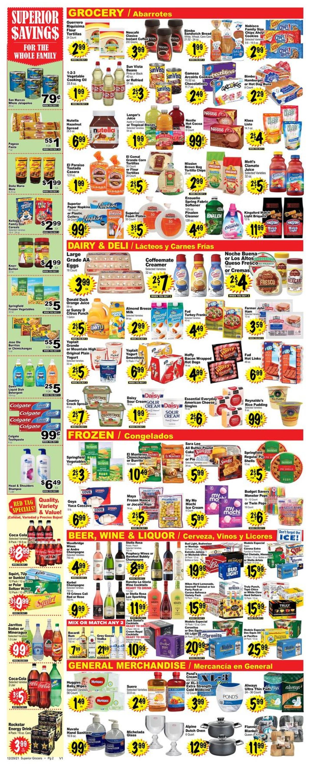 Superior Grocers Weekly Ad Circular - valid 12/29-01/04/2022 (Page 2)