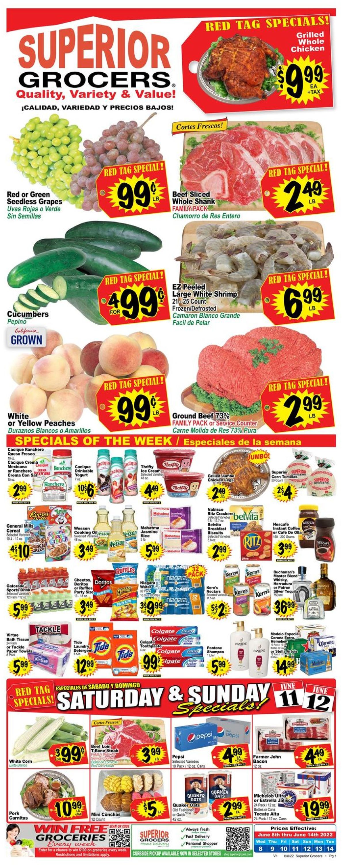 Superior Grocers Weekly Ad Circular - valid 06/08-06/14/2022
