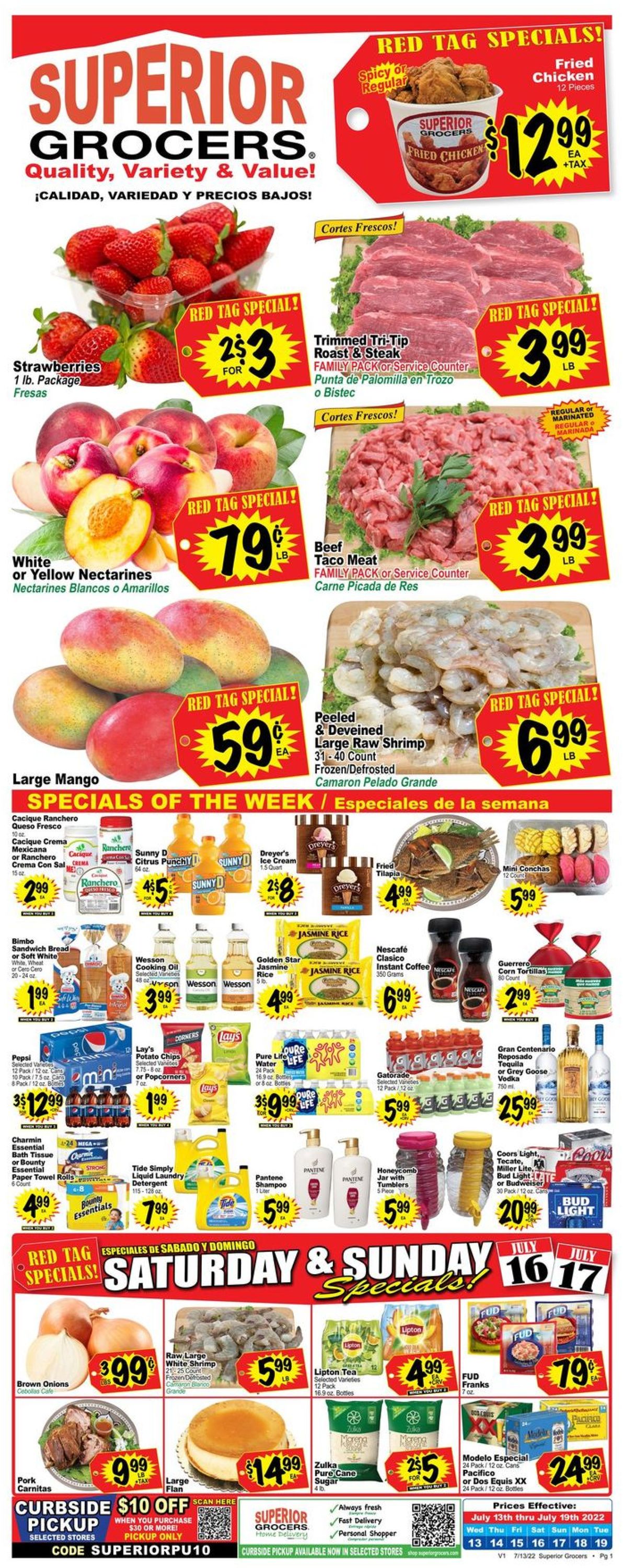 Superior Grocers Weekly Ad Circular - valid 07/13-07/19/2022