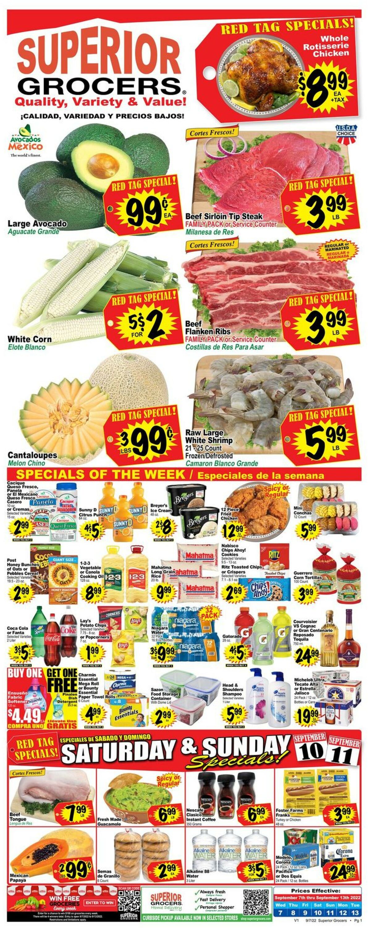 Superior Grocers Weekly Ad Circular - valid 09/07-09/13/2022