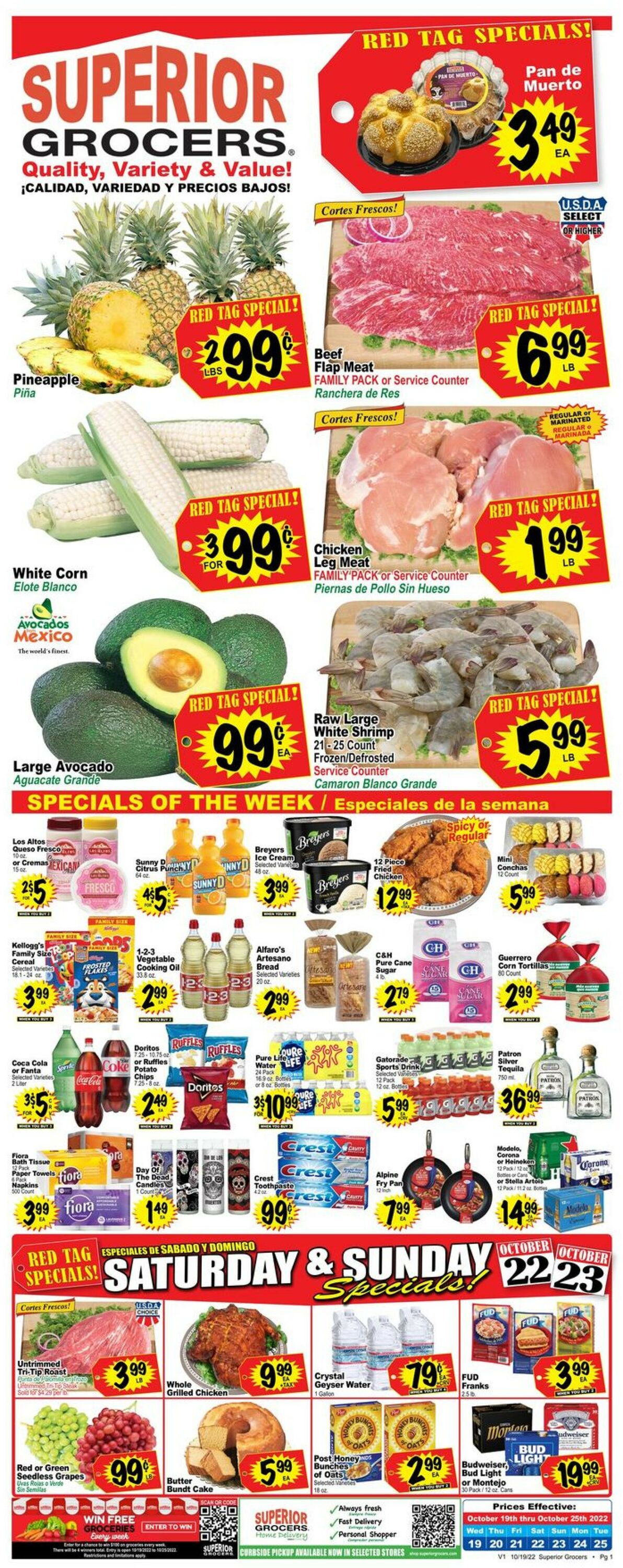 Superior Grocers Weekly Ad Circular - valid 10/19-10/25/2022