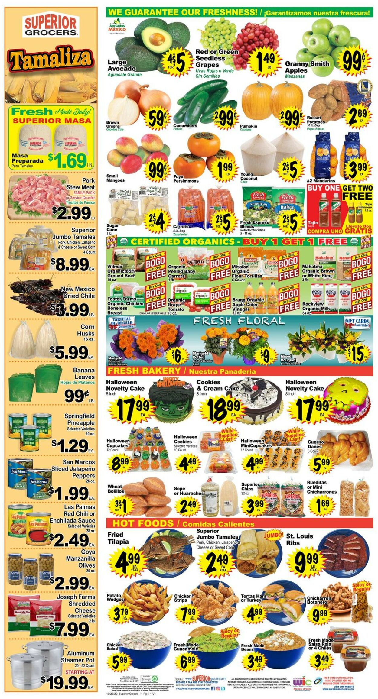 Superior Grocers Weekly Ad Circular - valid 10/26-11/01/2022 (Page 4)
