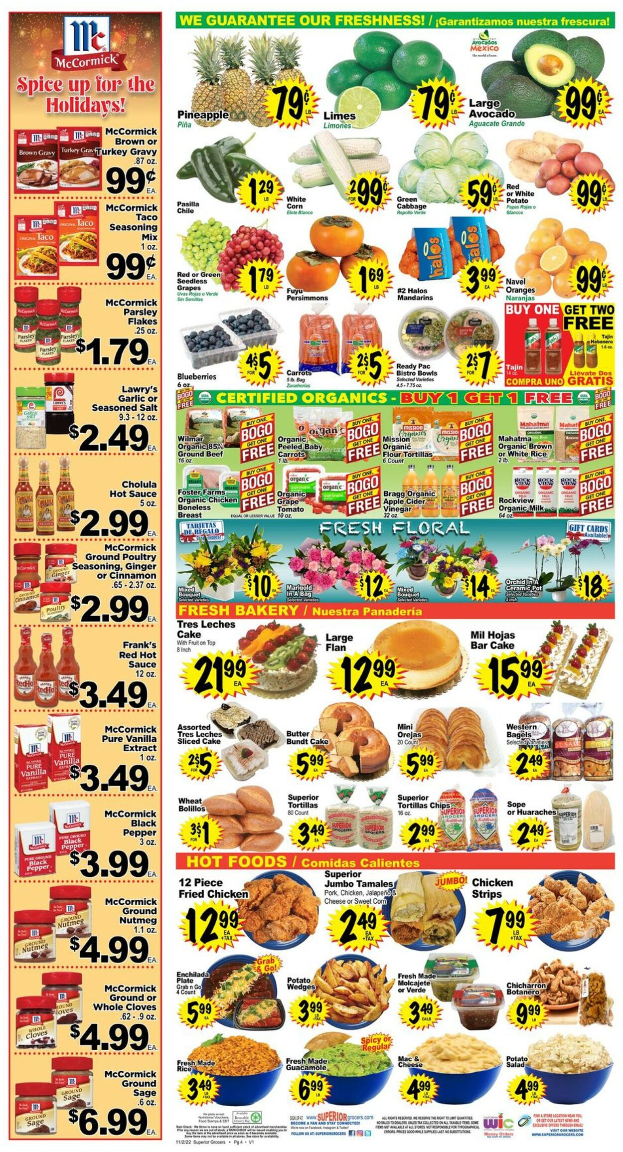 Superior Grocers Weekly Ad Circular - valid 11/02-11/08/2022 (Page 4)