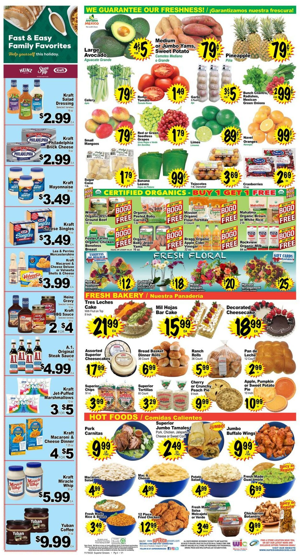 Superior Grocers Weekly Ad Circular - valid 11/16-11/22/2022 (Page 4)