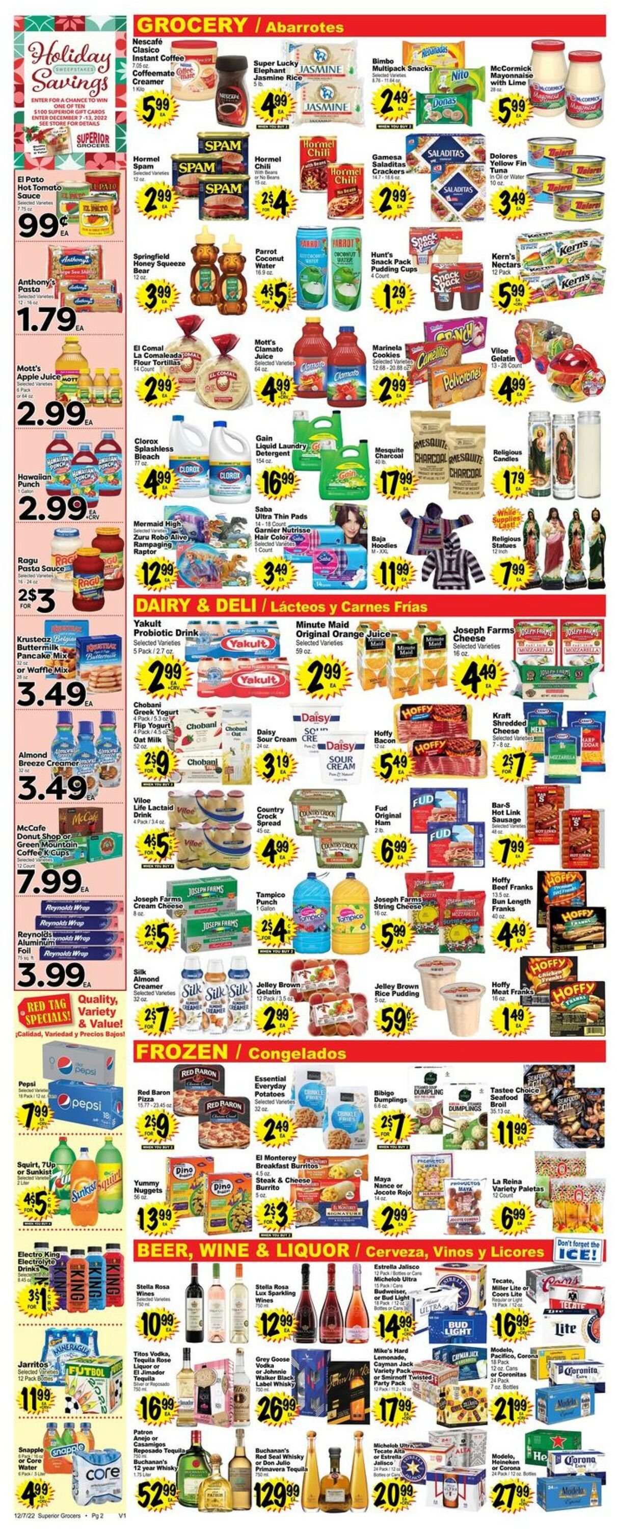 Superior Grocers Weekly Ad Circular - valid 12/07-12/13/2022 (Page 2)
