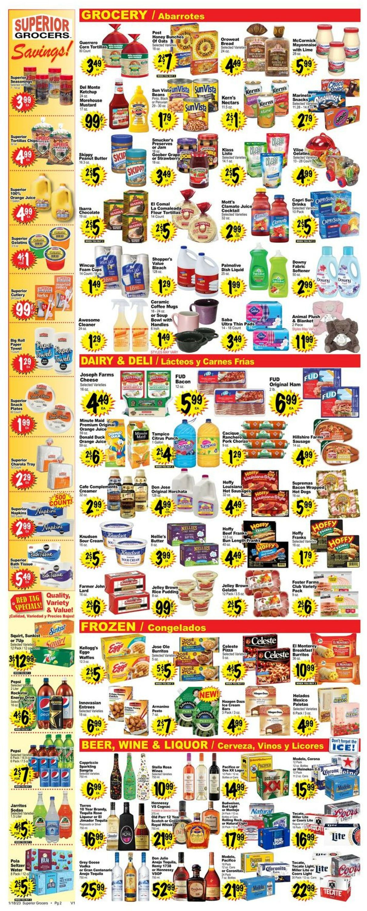 Superior Grocers Weekly Ad Circular - valid 01/18-01/24/2023 (Page 2)