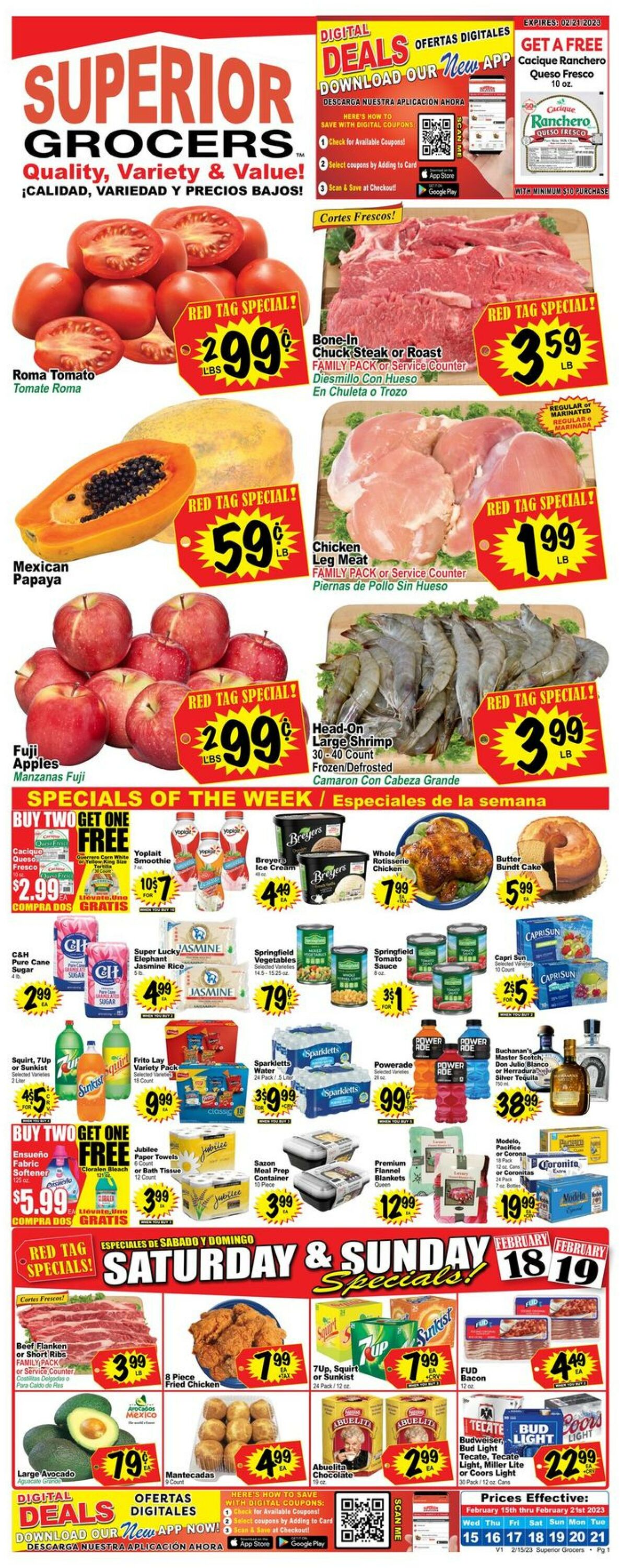 Superior Grocers Weekly Ad Circular - valid 02/15-02/21/2023