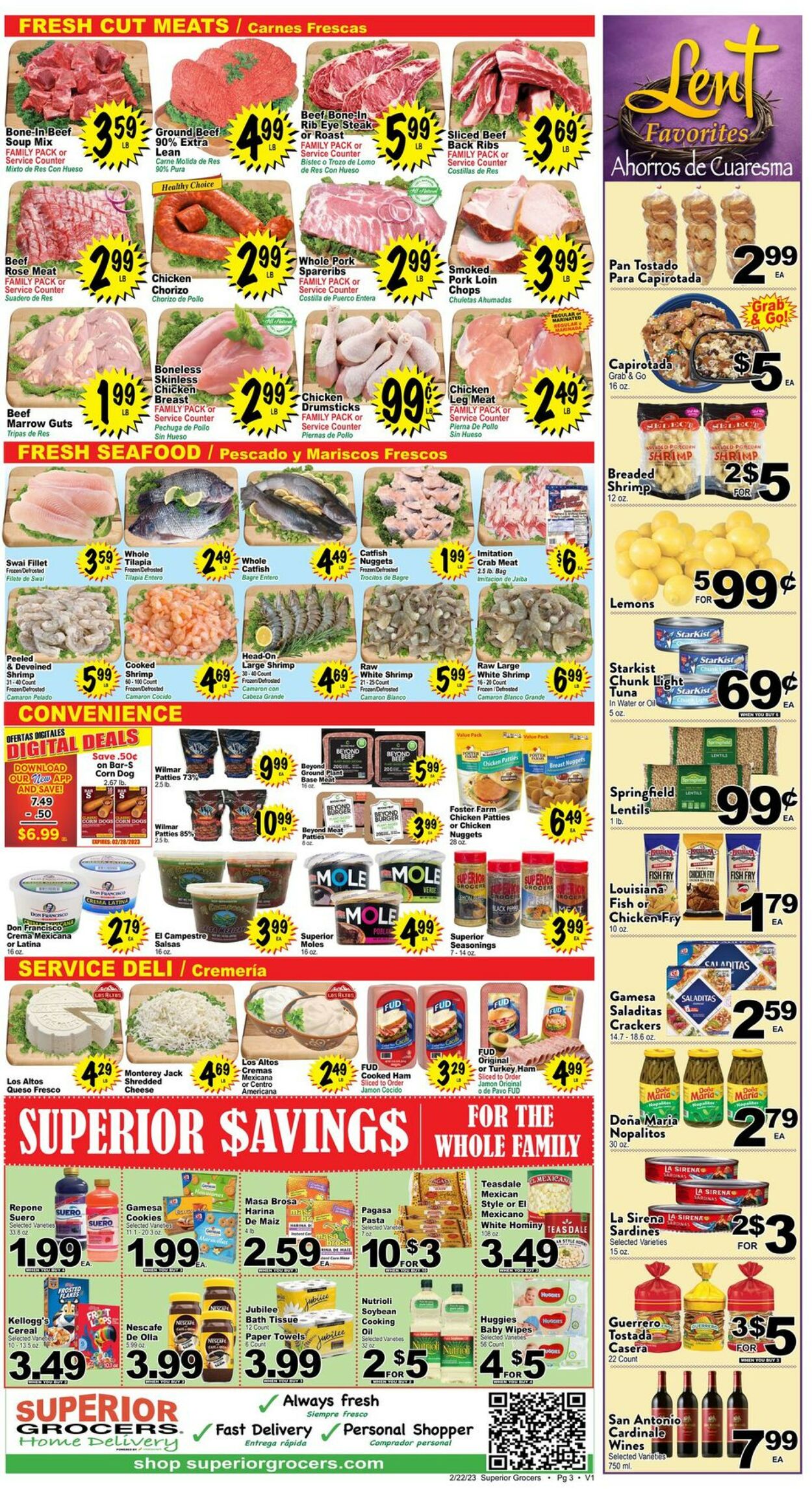 Superior Grocers Weekly Ad Circular - valid 02/22-02/28/2023 (Page 3)