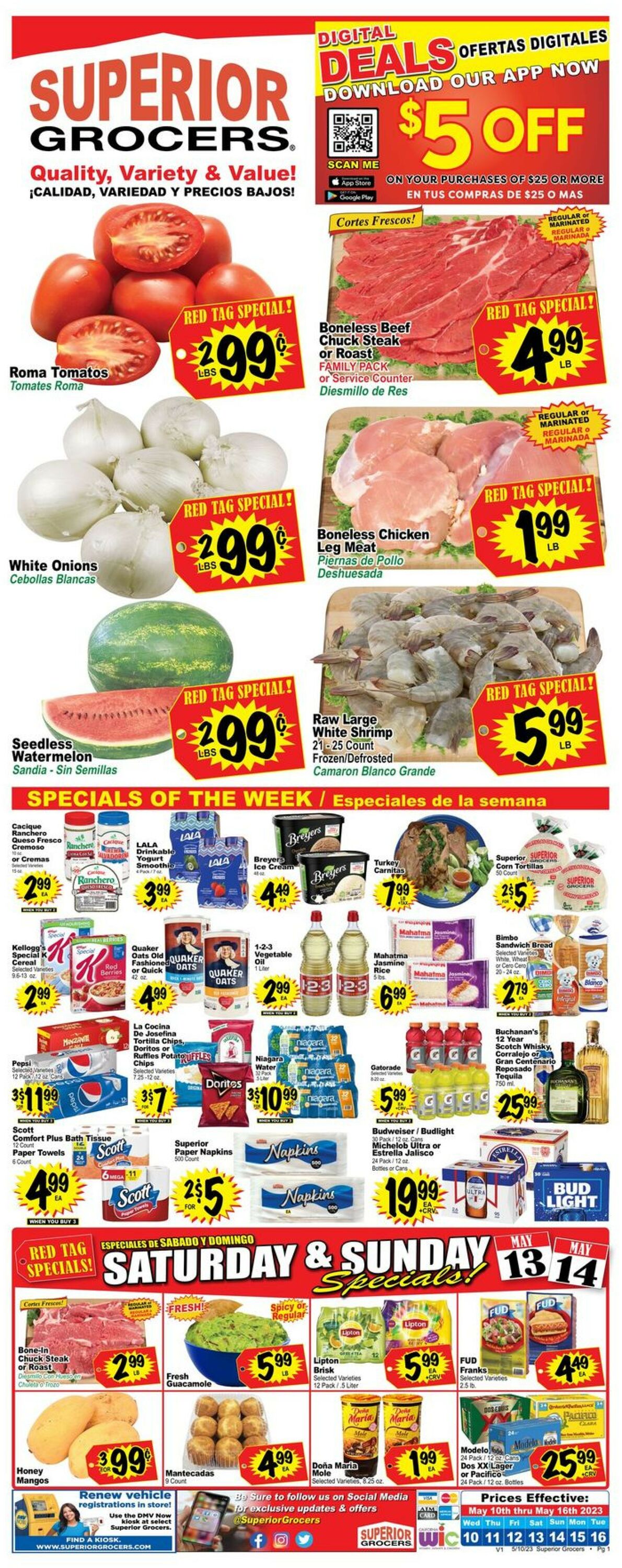 Superior Grocers Weekly Ad Circular - valid 05/10-05/16/2023