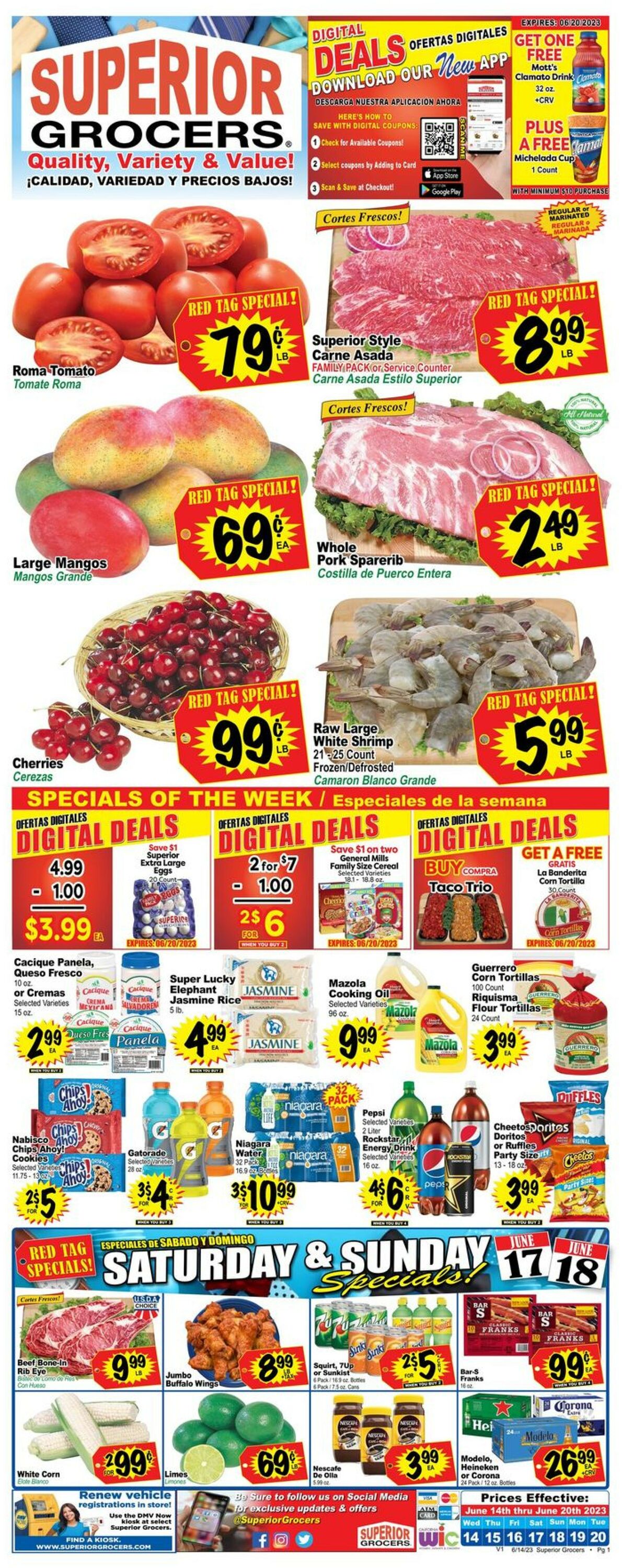 Superior Grocers Weekly Ad Circular - valid 06/14-06/20/2023