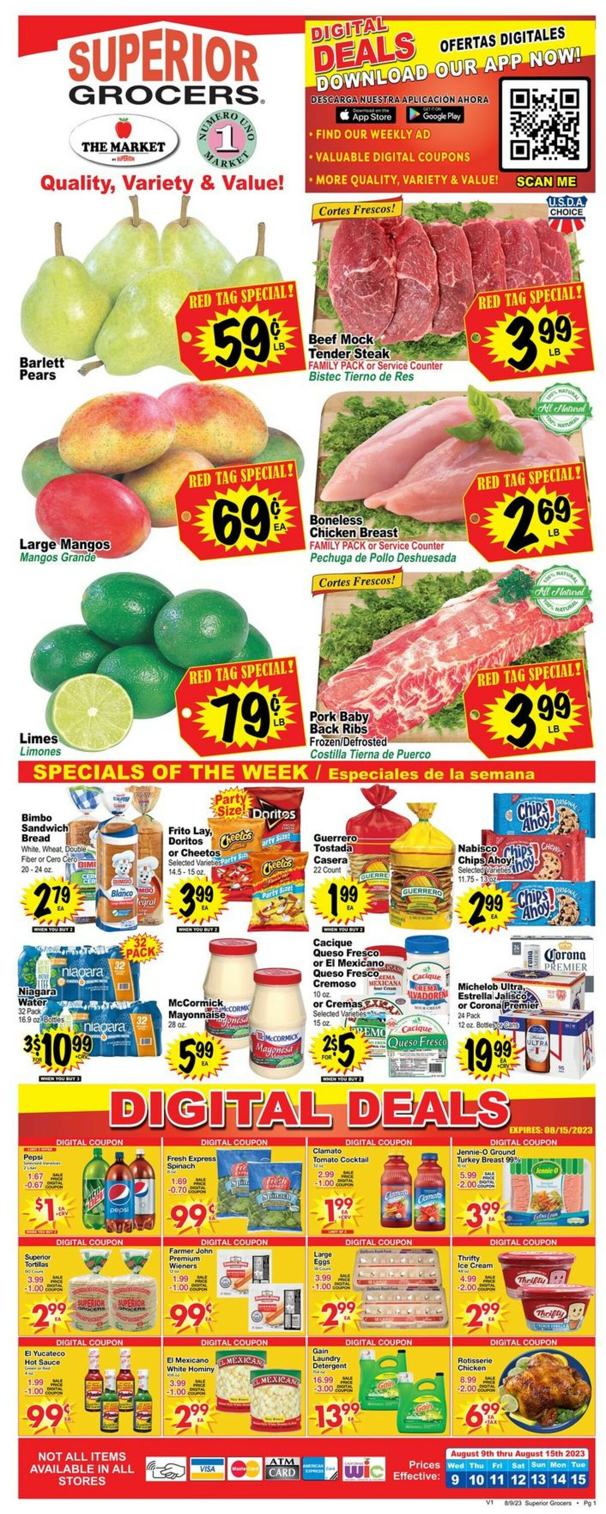 Superior Grocers Weekly Ad Circular - valid 08/09-08/15/2023