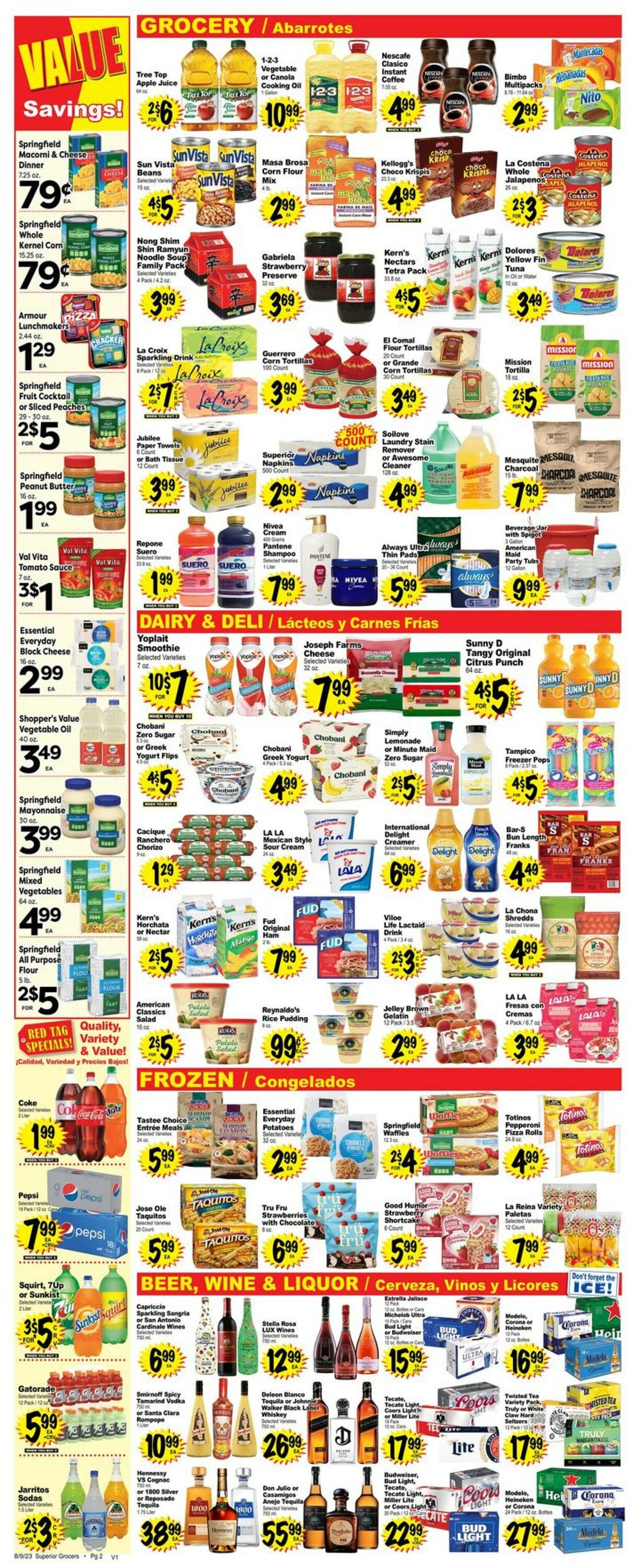 Superior Grocers Weekly Ad Circular - valid 08/09-08/15/2023 (Page 2)