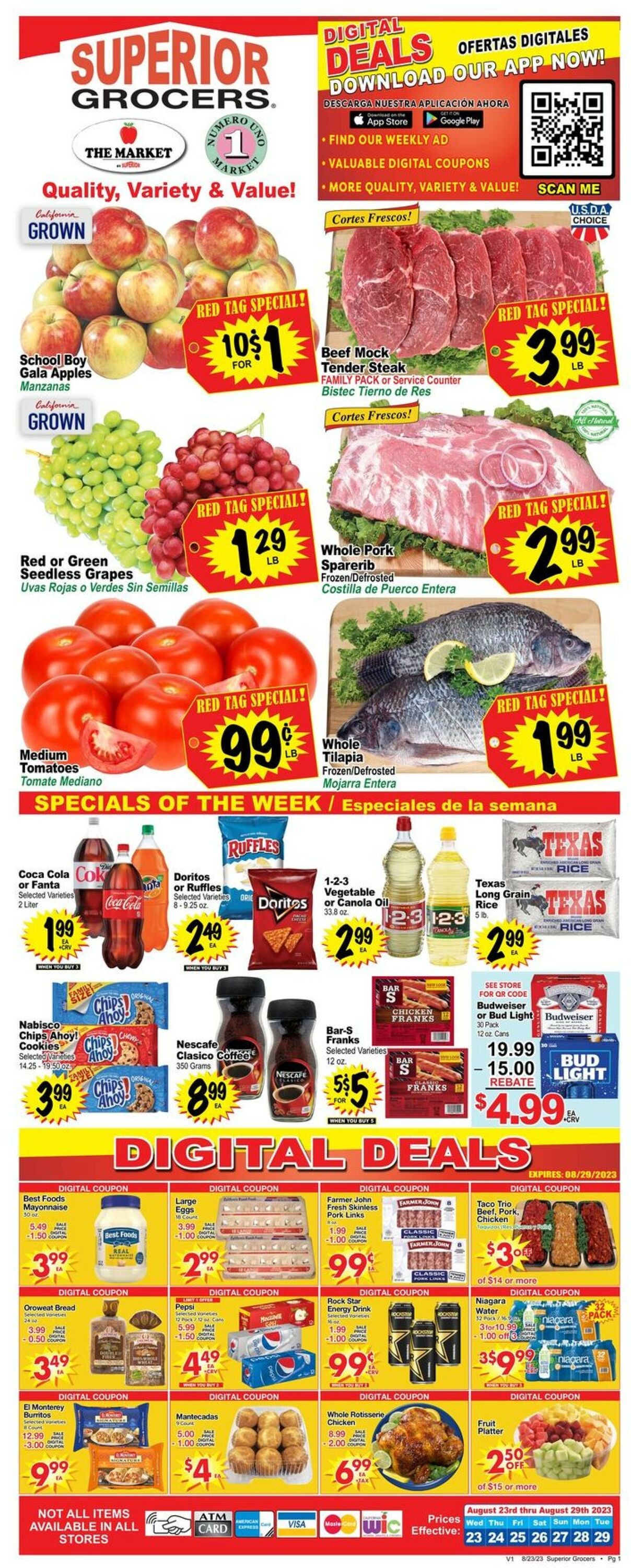 Superior Grocers Weekly Ad Circular - valid 08/23-08/29/2023