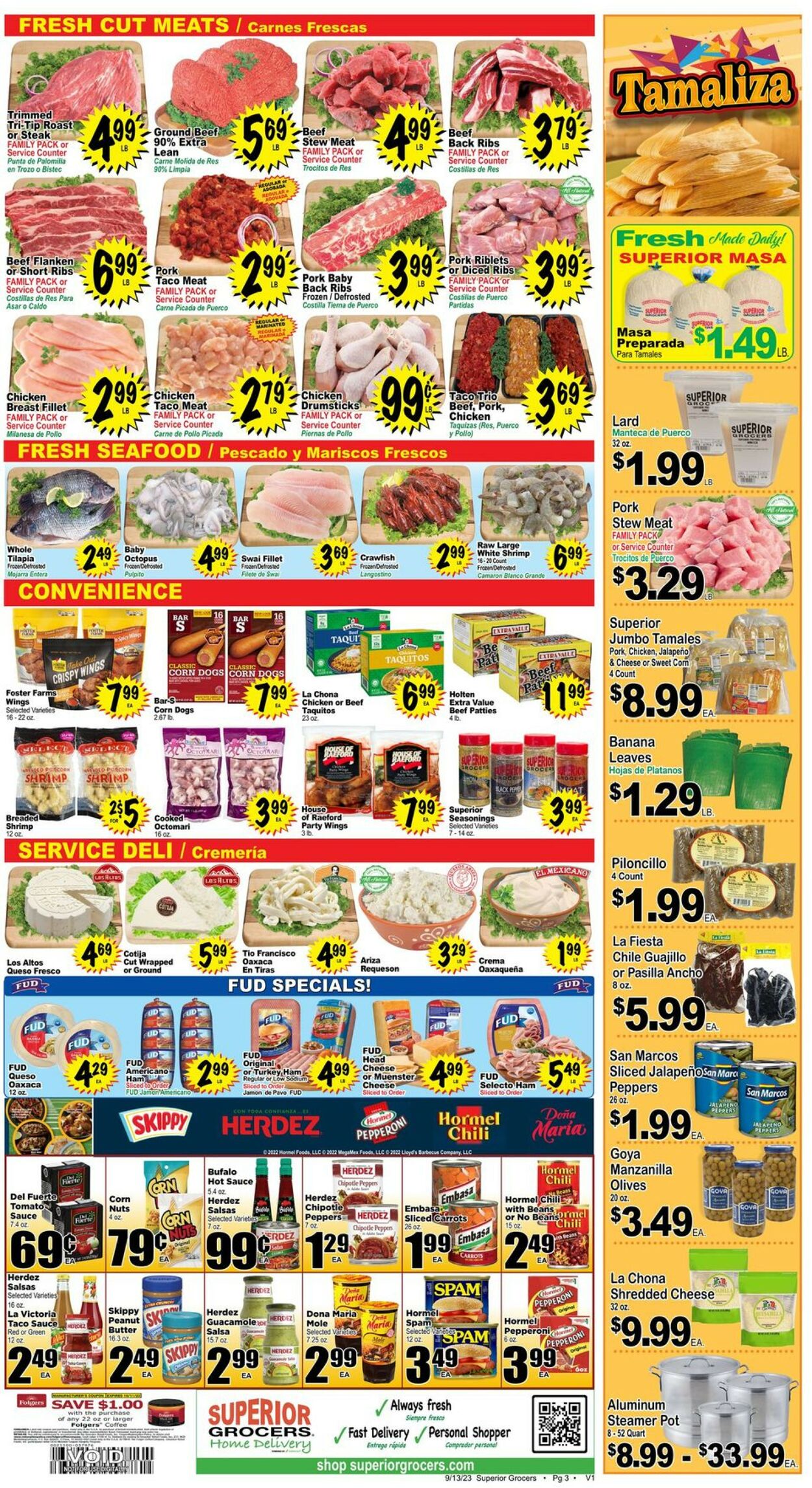 Superior Grocers Weekly Ad Circular - valid 09/13-09/19/2023 (Page 3)
