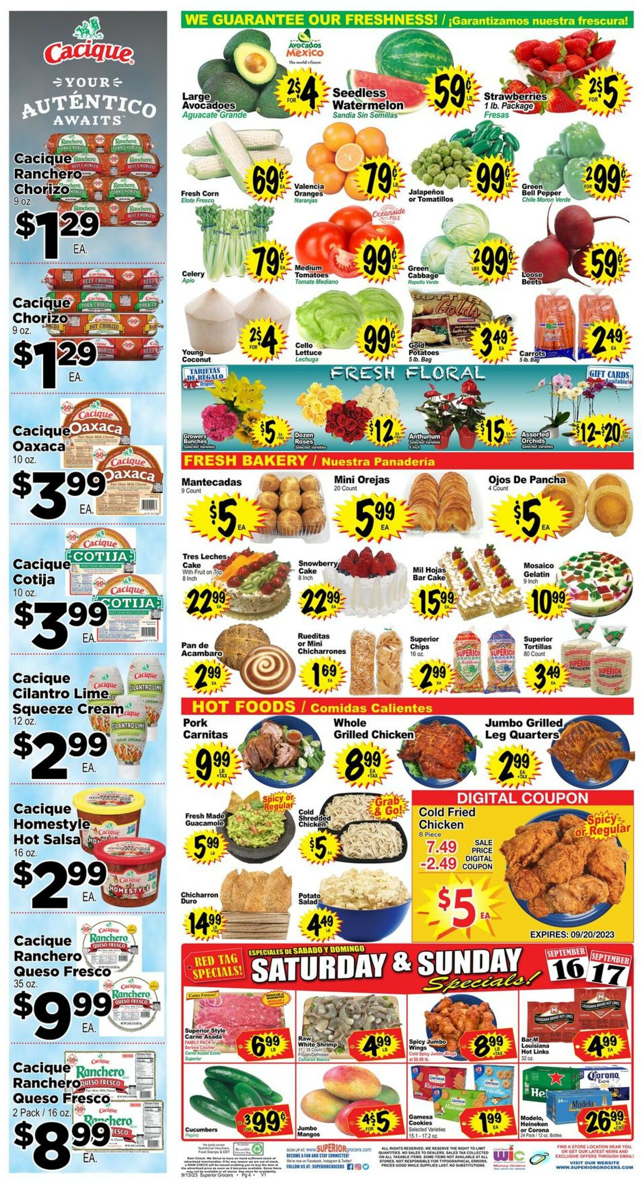 Superior Grocers Weekly Ad Circular - valid 09/13-09/19/2023 (Page 4)