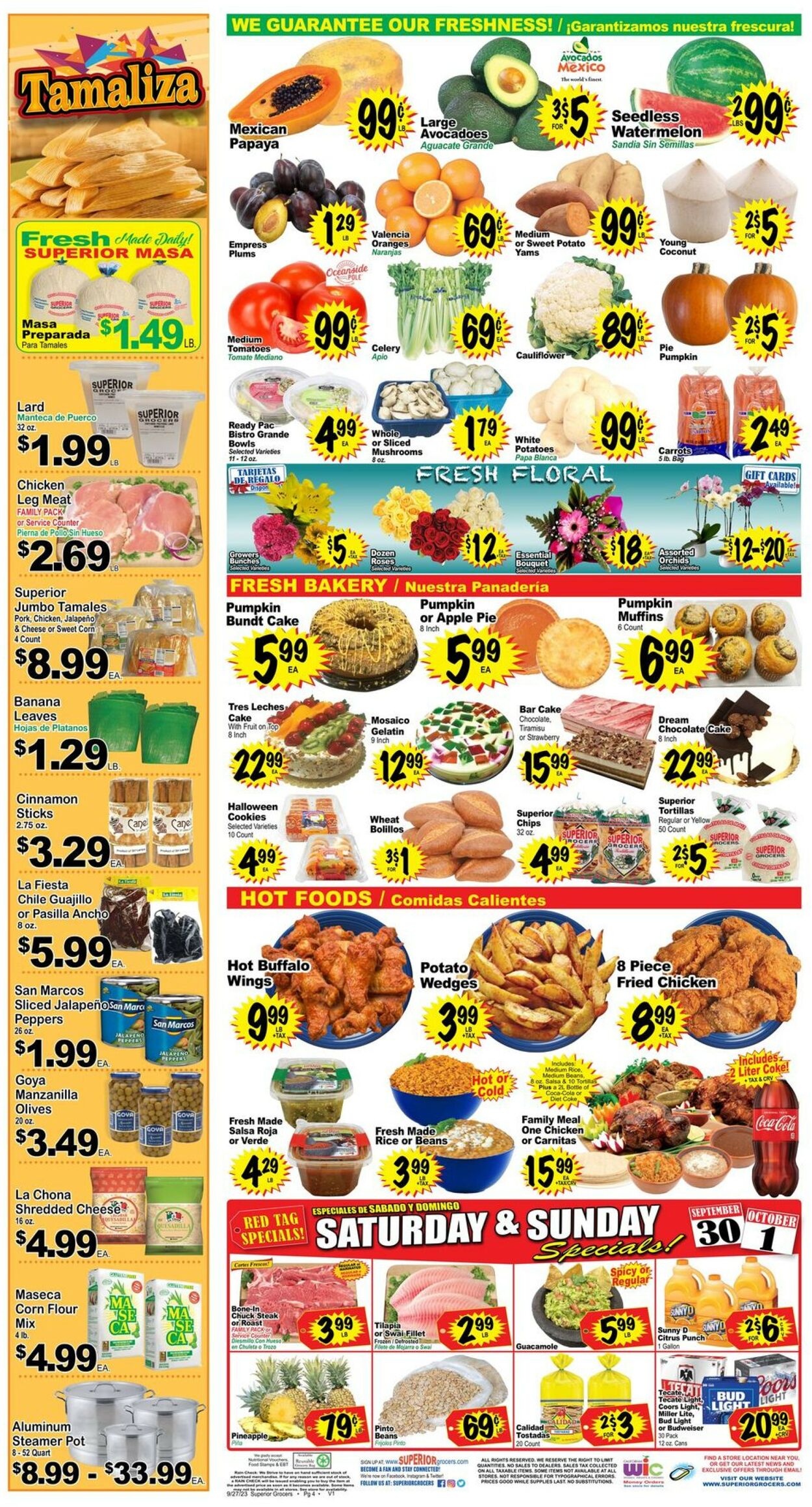 Superior Grocers Weekly Ad Circular - valid 09/27-10/03/2023 (Page 4)