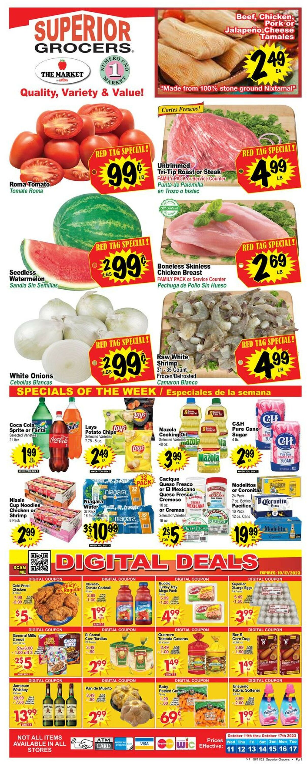 Superior Grocers Weekly Ad Circular - valid 10/11-10/17/2023