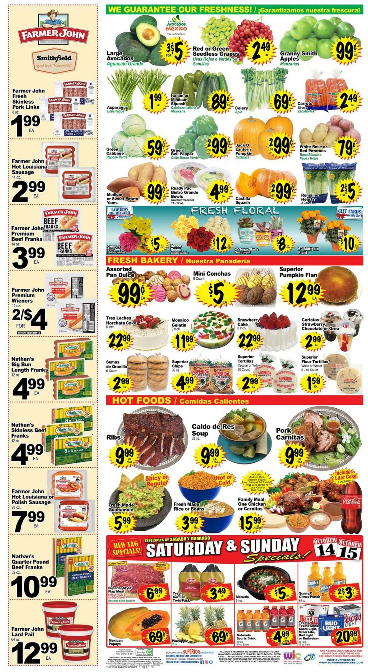 Superior Grocers Weekly Ad Circular - valid 10/11-10/17/2023 (Page 4)