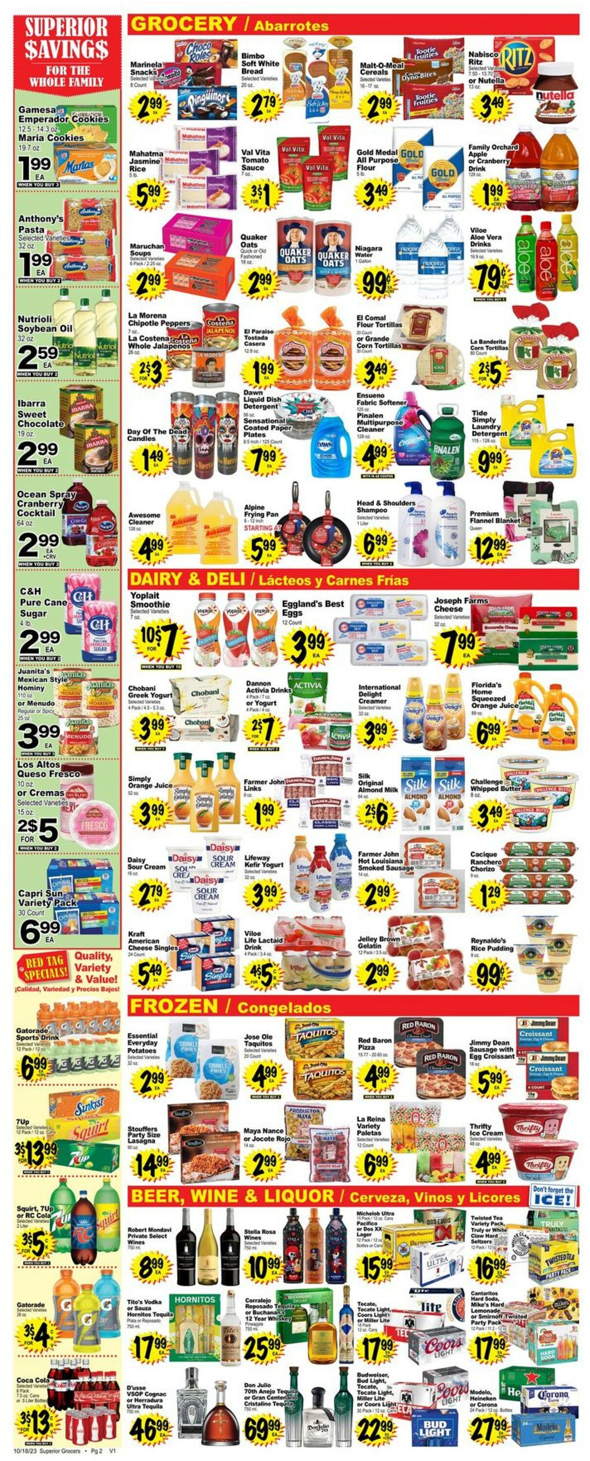 Superior Grocers Weekly Ad Circular - valid 10/18-10/24/2023 (Page 2)