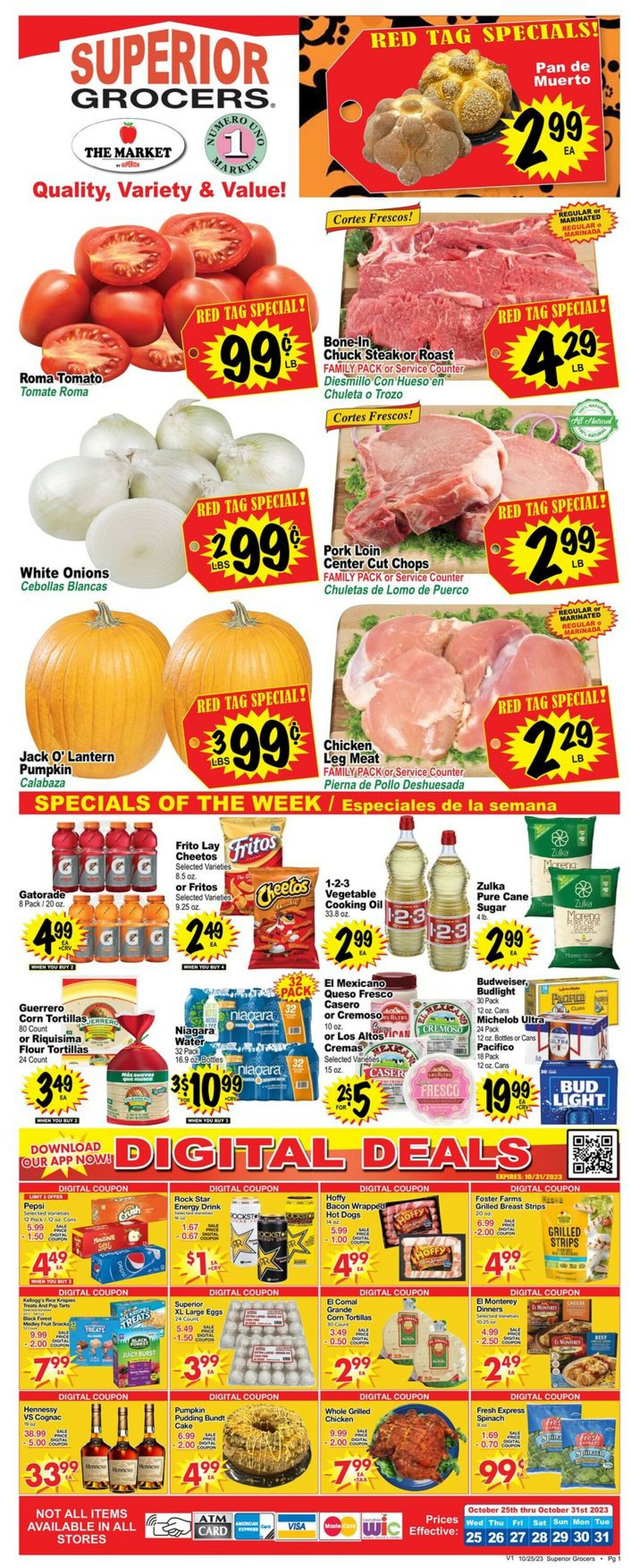 Superior Grocers Weekly Ad Circular - valid 10/25-10/31/2023