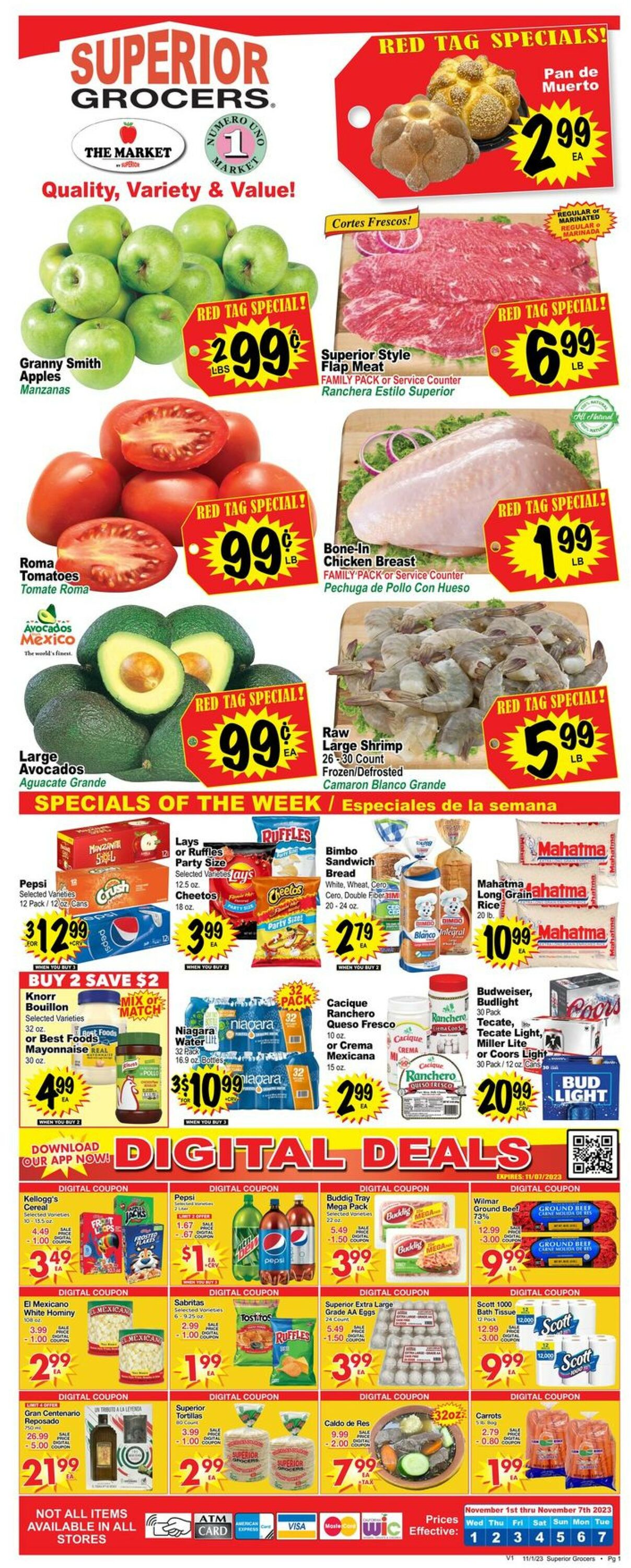 Superior Grocers Weekly Ad Circular - valid 11/01-11/07/2023