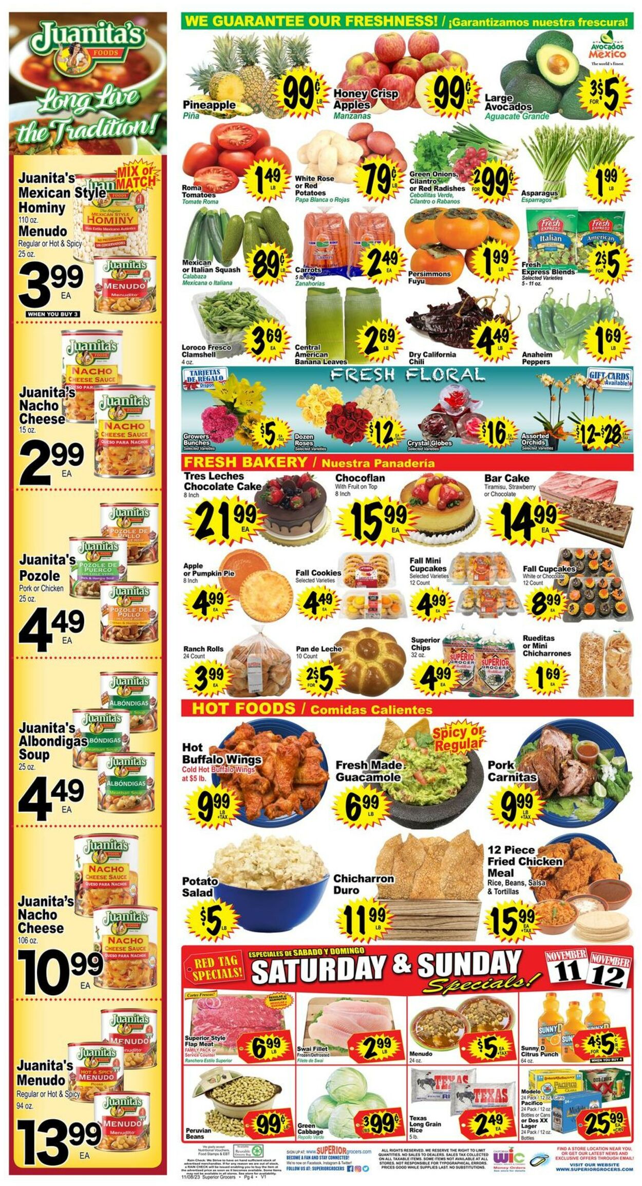 Superior Grocers Weekly Ad Circular - valid 11/08-11/14/2023 (Page 4)