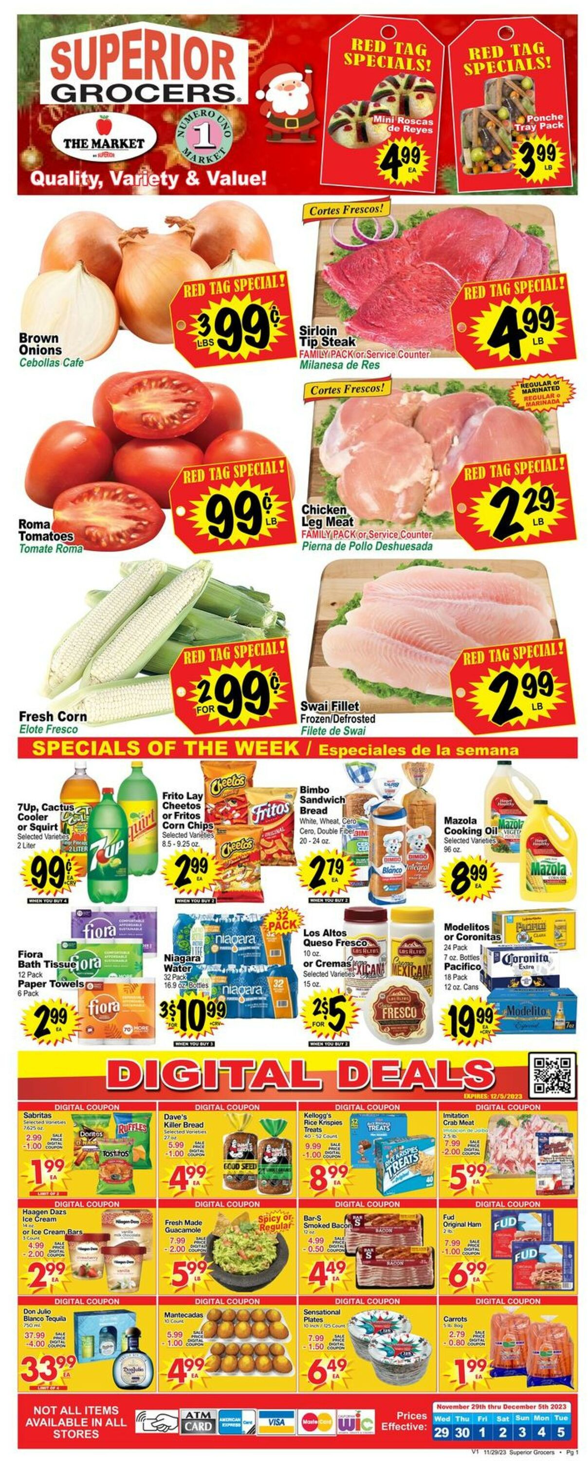 Superior Grocers Weekly Ad Circular - valid 11/29-12/05/2023