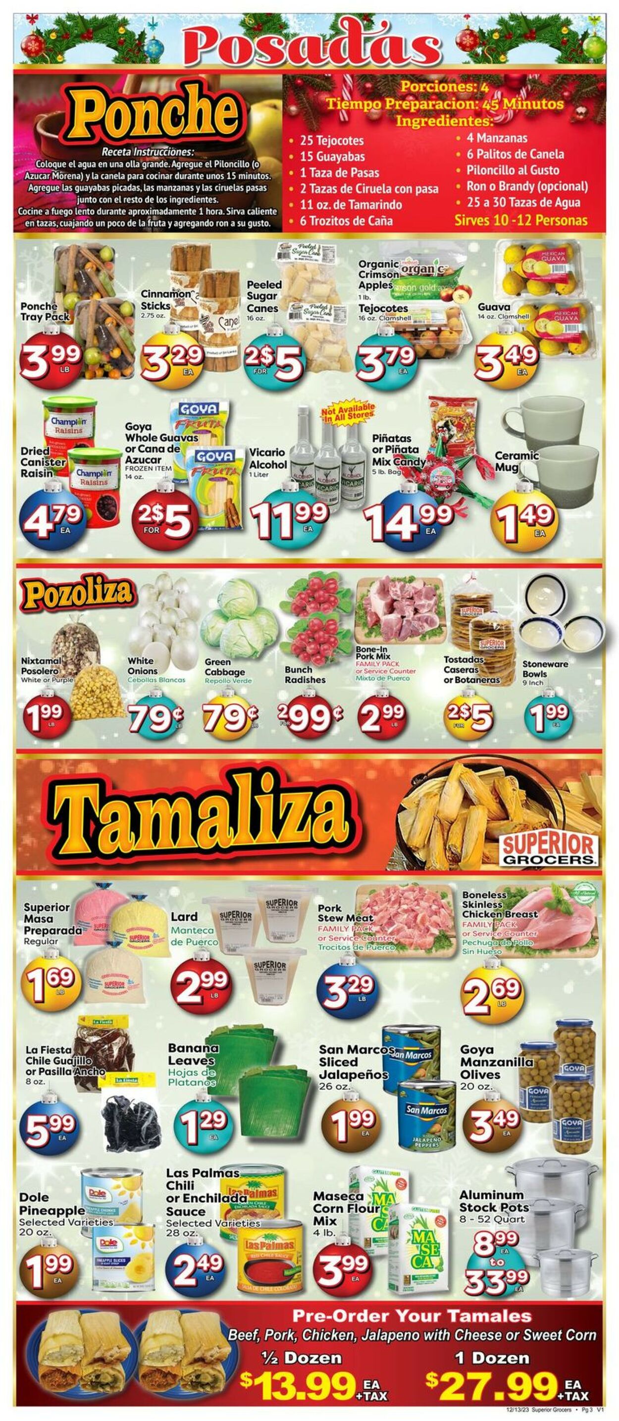 Superior Grocers Weekly Ad Circular - valid 12/13-12/19/2023 (Page 3)