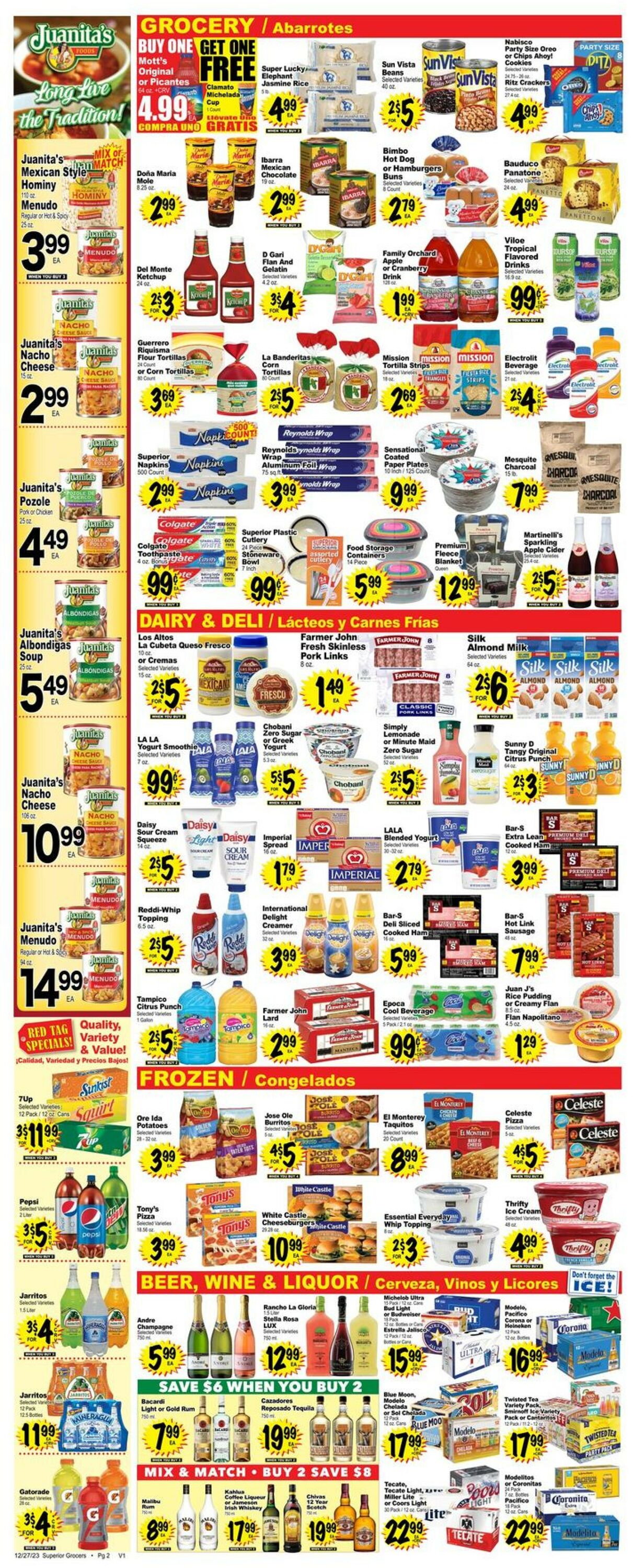 Superior Grocers Weekly Ad Circular - valid 12/27-01/02/2024 (Page 2)