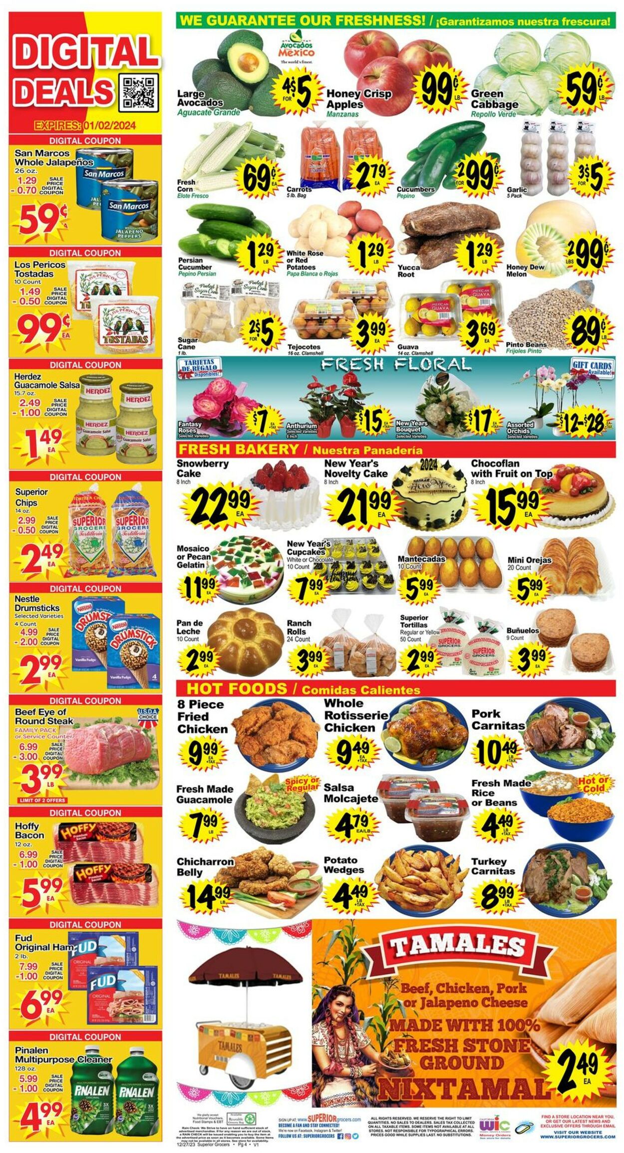 Superior Grocers Weekly Ad Circular - valid 12/27-01/02/2024 (Page 4)