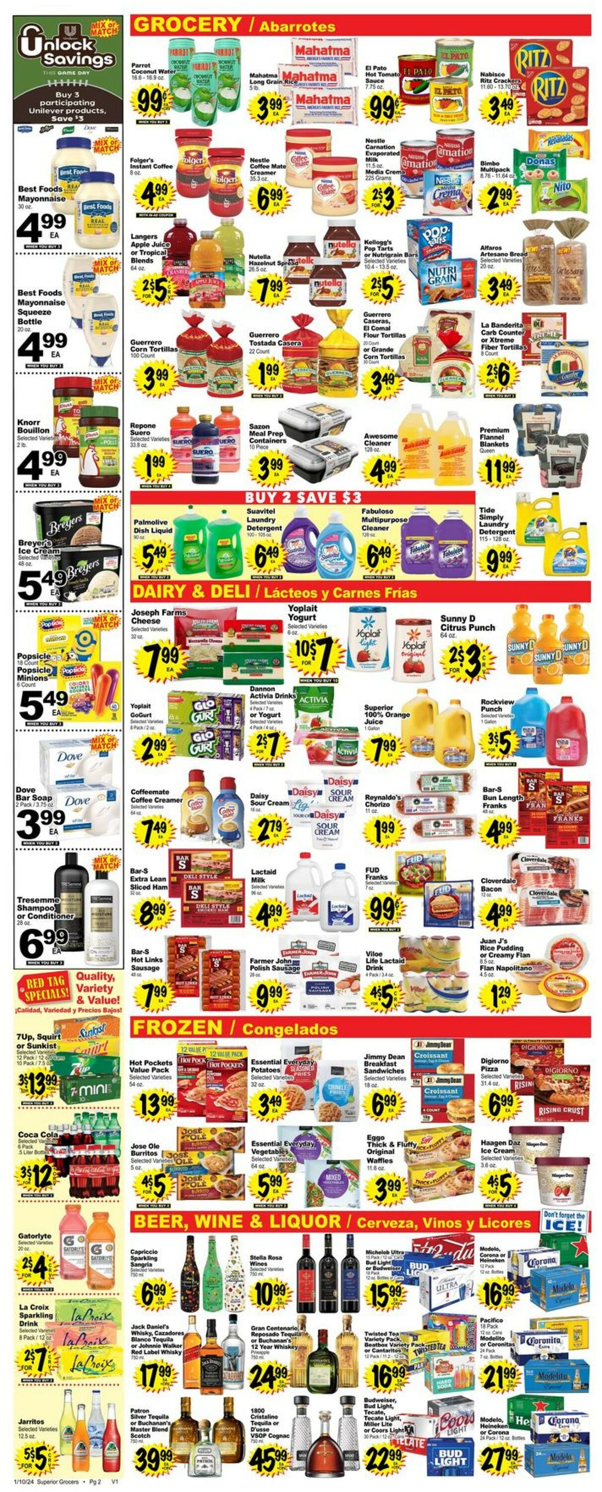 Superior Grocers Weekly Ad Circular - valid 01/10-01/16/2024 (Page 2)