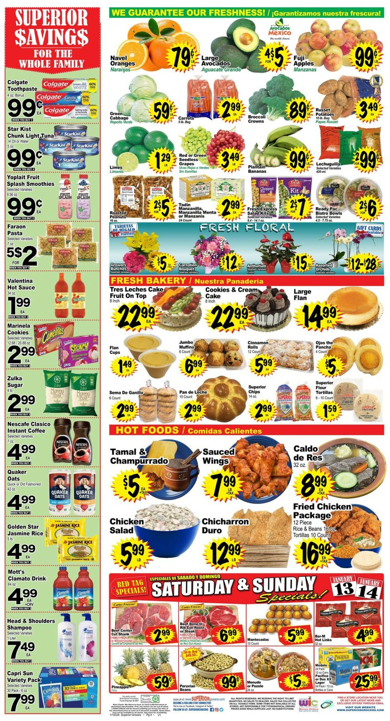 Superior Grocers Weekly Ad Circular - valid 01/10-01/16/2024 (Page 4)