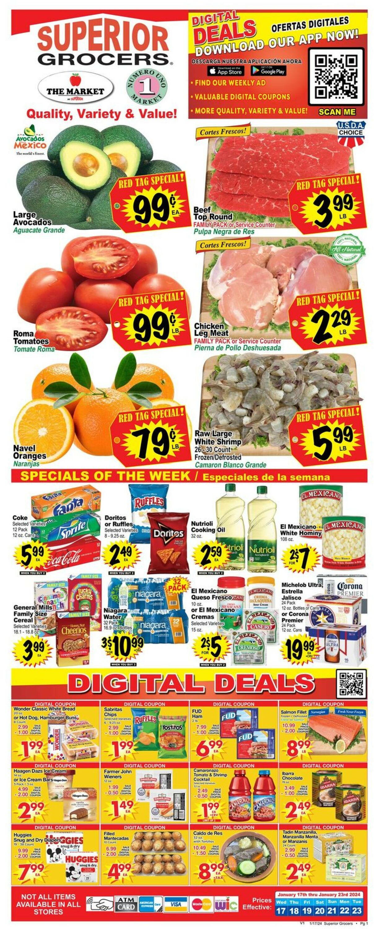 Superior Grocers Weekly Ad Circular - valid 01/17-01/23/2024