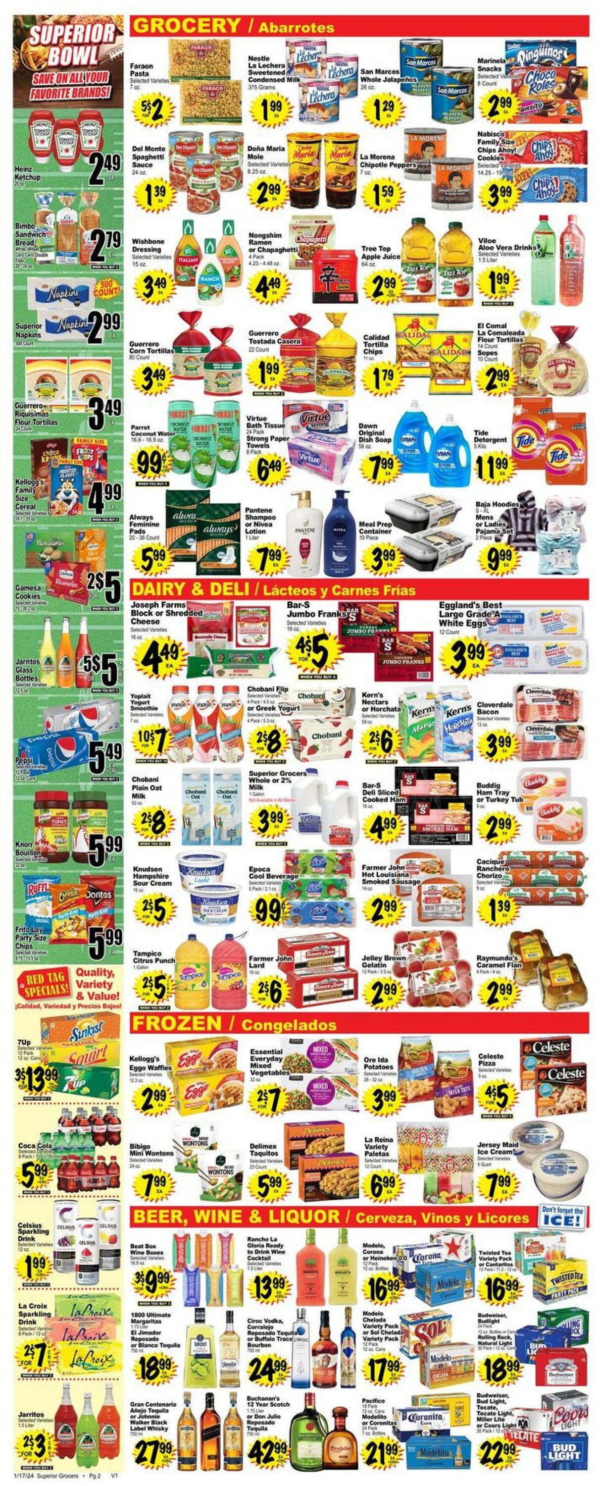 Superior Grocers Weekly Ad Circular - valid 01/17-01/23/2024 (Page 2)