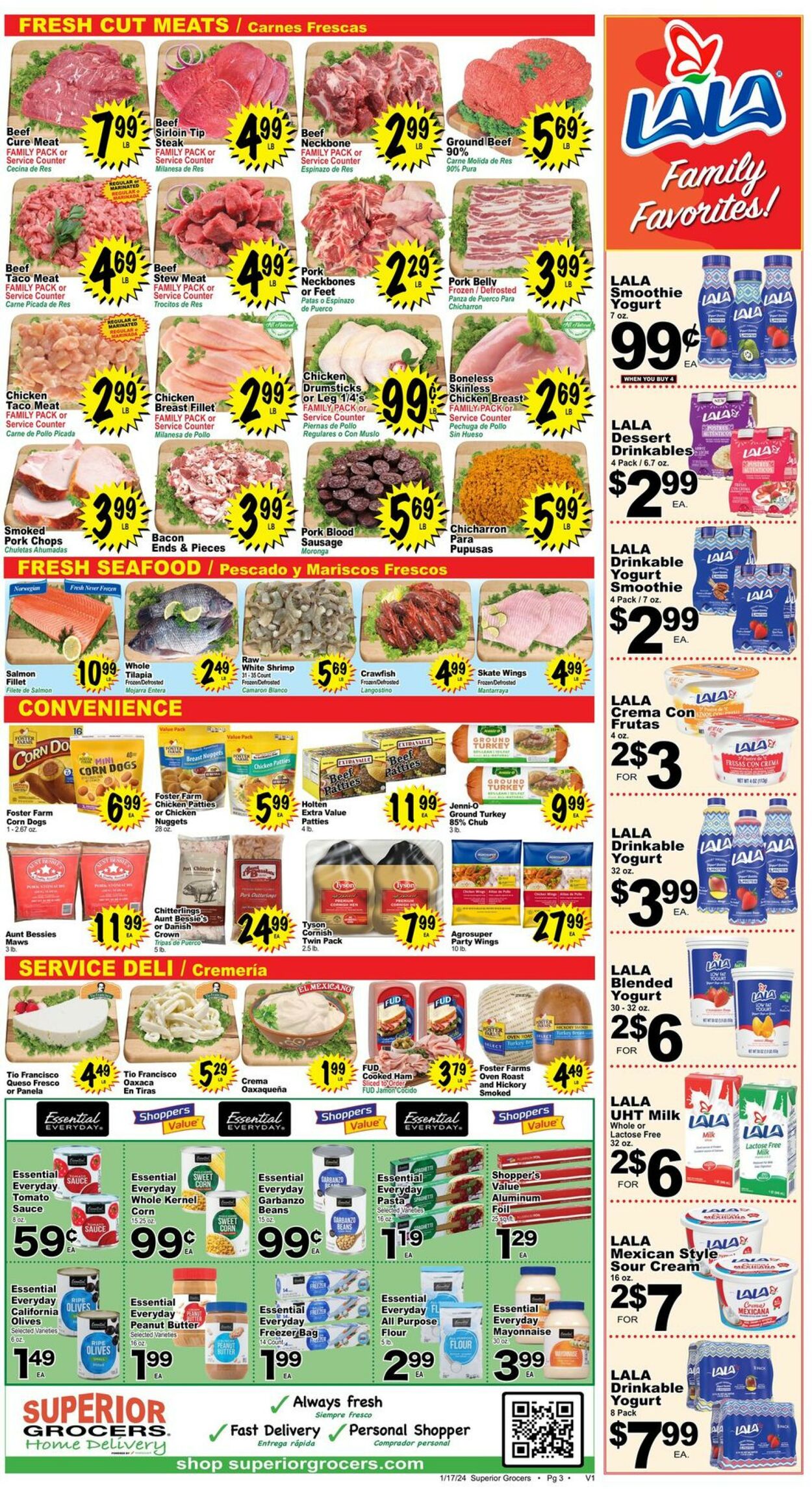 Superior Grocers Weekly Ad Circular - valid 01/17-01/23/2024 (Page 3)
