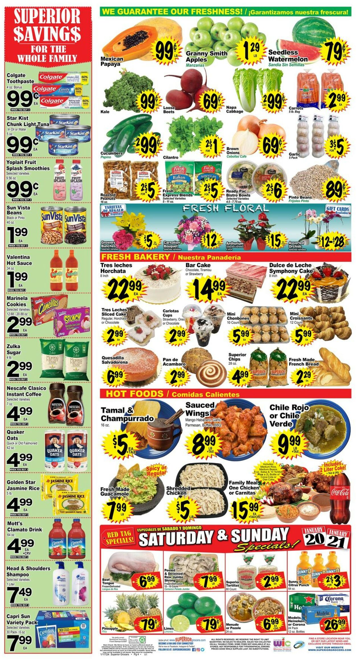 Superior Grocers Weekly Ad Circular - valid 01/17-01/23/2024 (Page 4)