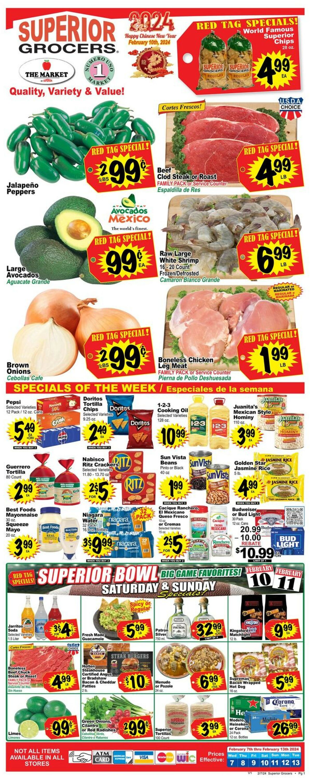 Superior Grocers Weekly Ad Circular - valid 02/07-02/13/2024