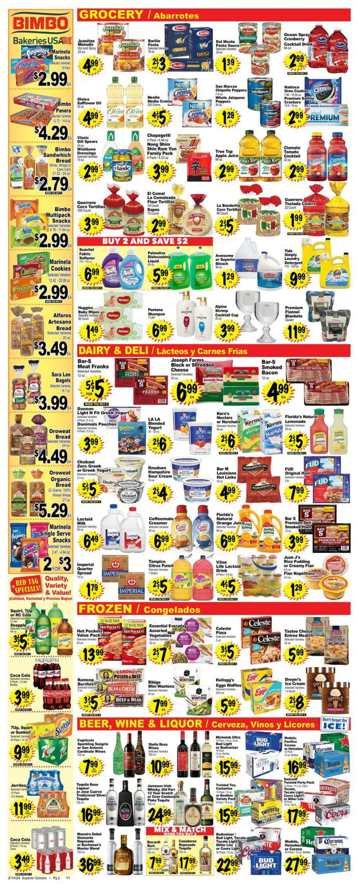 Superior Grocers Weekly Ad Circular - valid 02/14-02/20/2024 (Page 2)