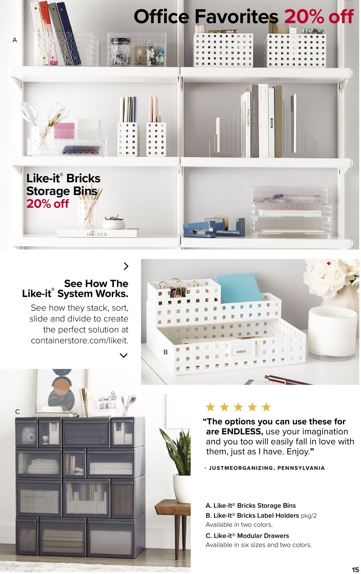 The Container Store Weekly Ad Circular - valid 07/19-09/12/2021 (Page 15)