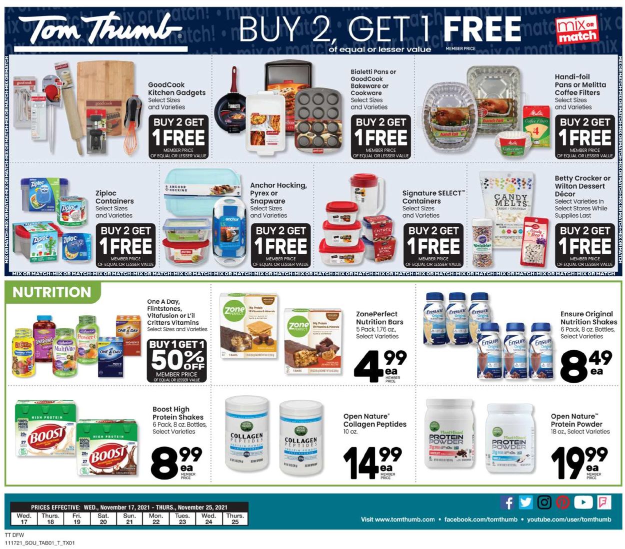 Tom Thumb THANKSGIVING 2021 Weekly Ad Circular - valid 11/17-11/23/2021 (Page 6)